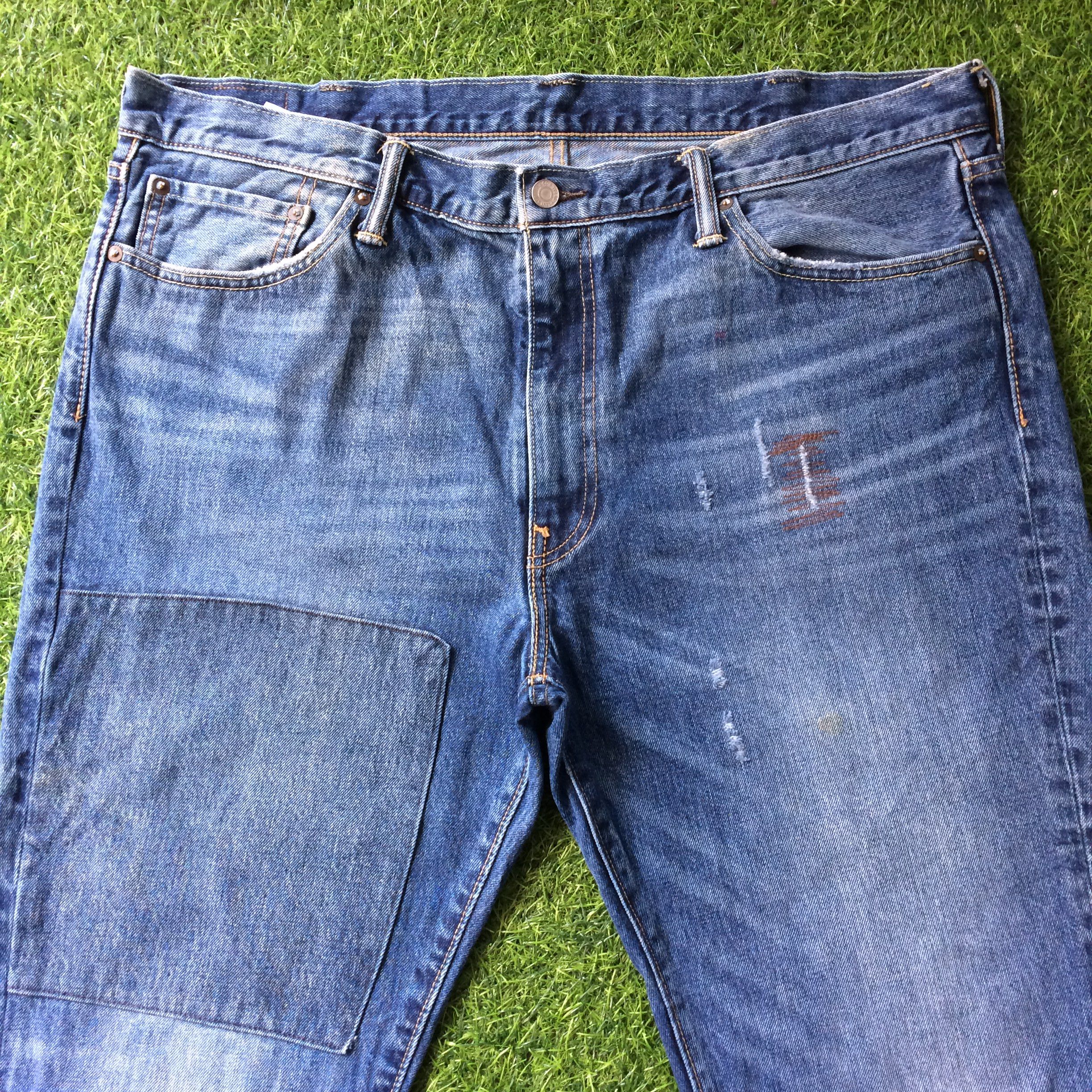 Jean × Levi's × Unsound Rags Distressed Levis 511 Ripped Jeans B-605 Size US 41 - 3 Thumbnail