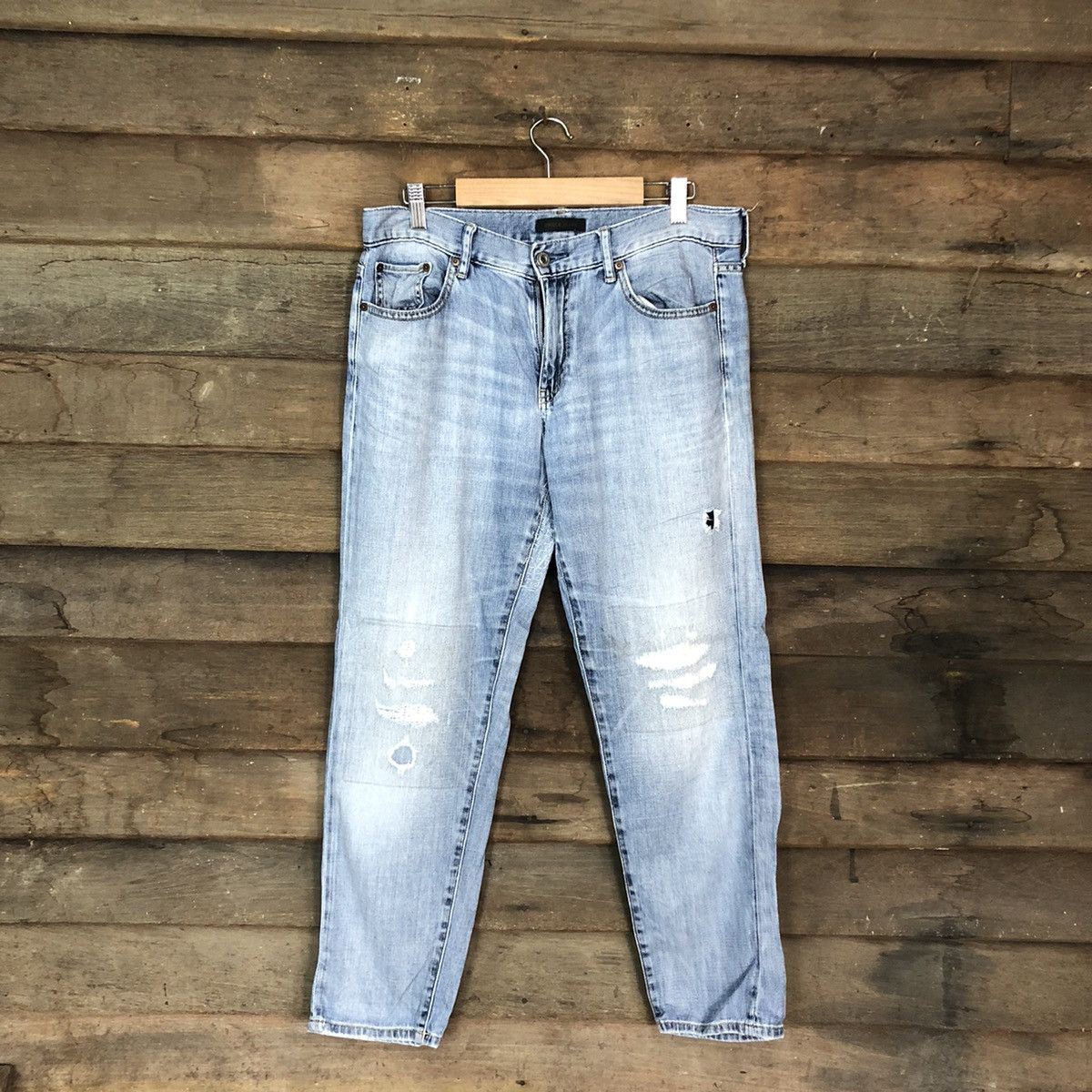 Vintage Distressed Denim Jeans by Uniqlo (Authentic bundle)
