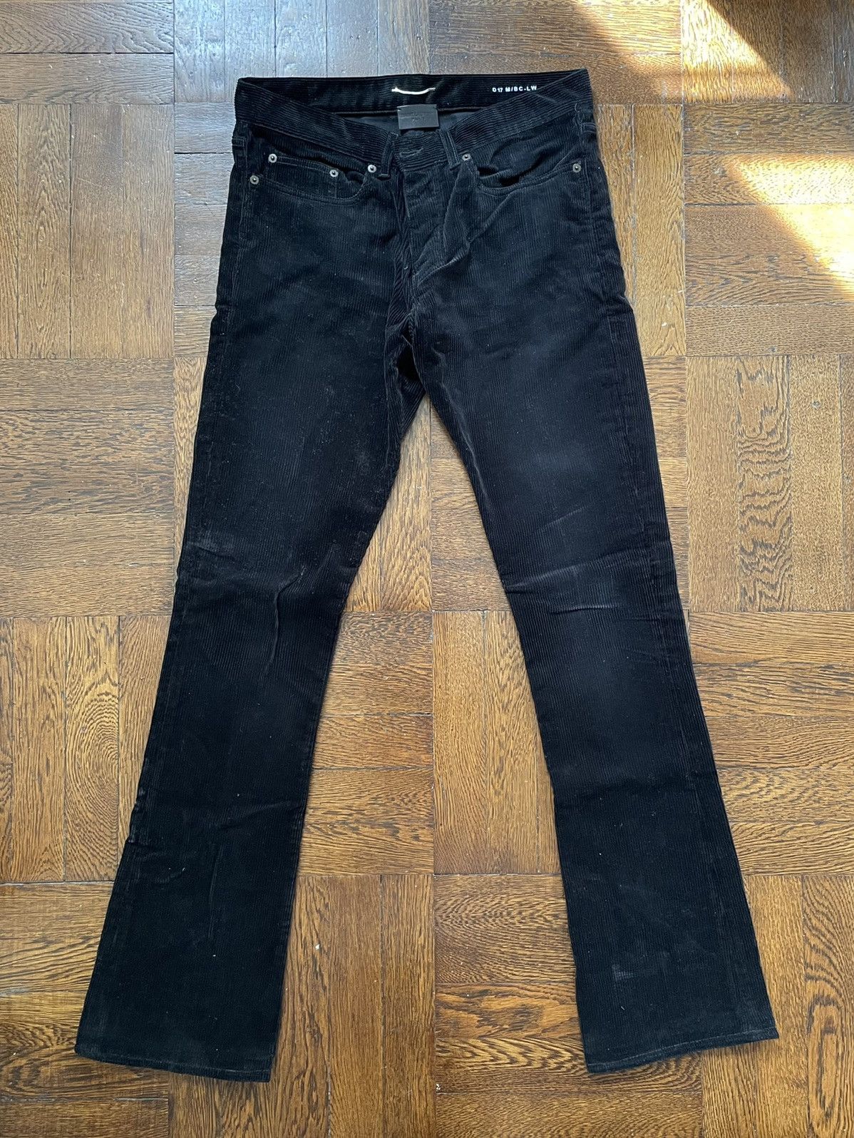 image of Saint Laurent Paris Saint Laurent Corduroy Boot Cut Pants Size 31 - $750 in Black, Men's