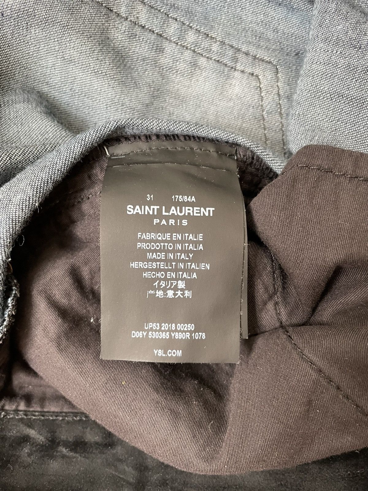 Saint Laurent Paris Men’s Saint Laurent Velvet Boot Cut Pants - Size 31 $850 Size US 31 - 9 Thumbnail