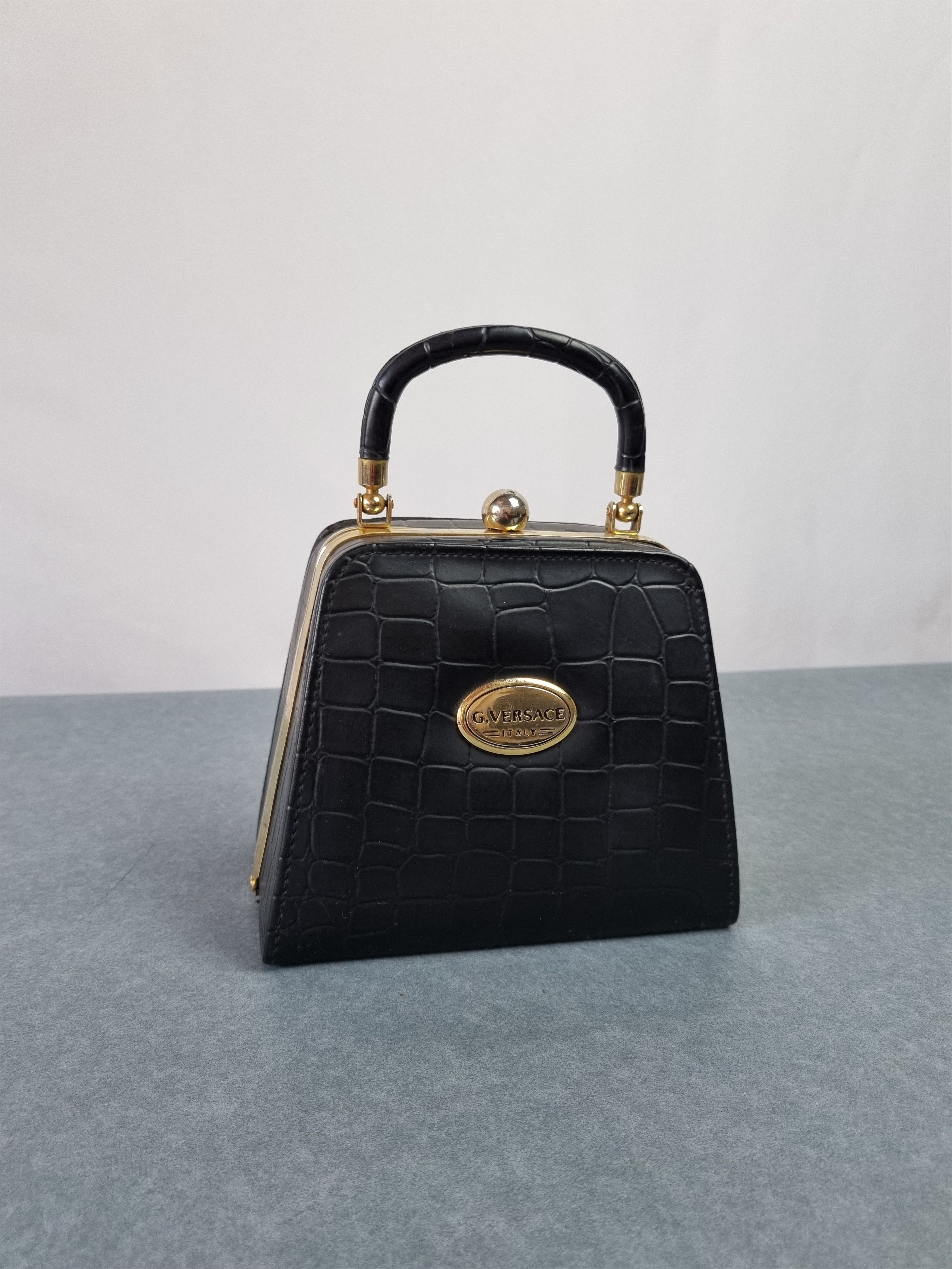 Gianni Valentino × Versace Rare G.Versace Italy Hand Mini Bag Size ONE SIZE - 16 Thumbnail
