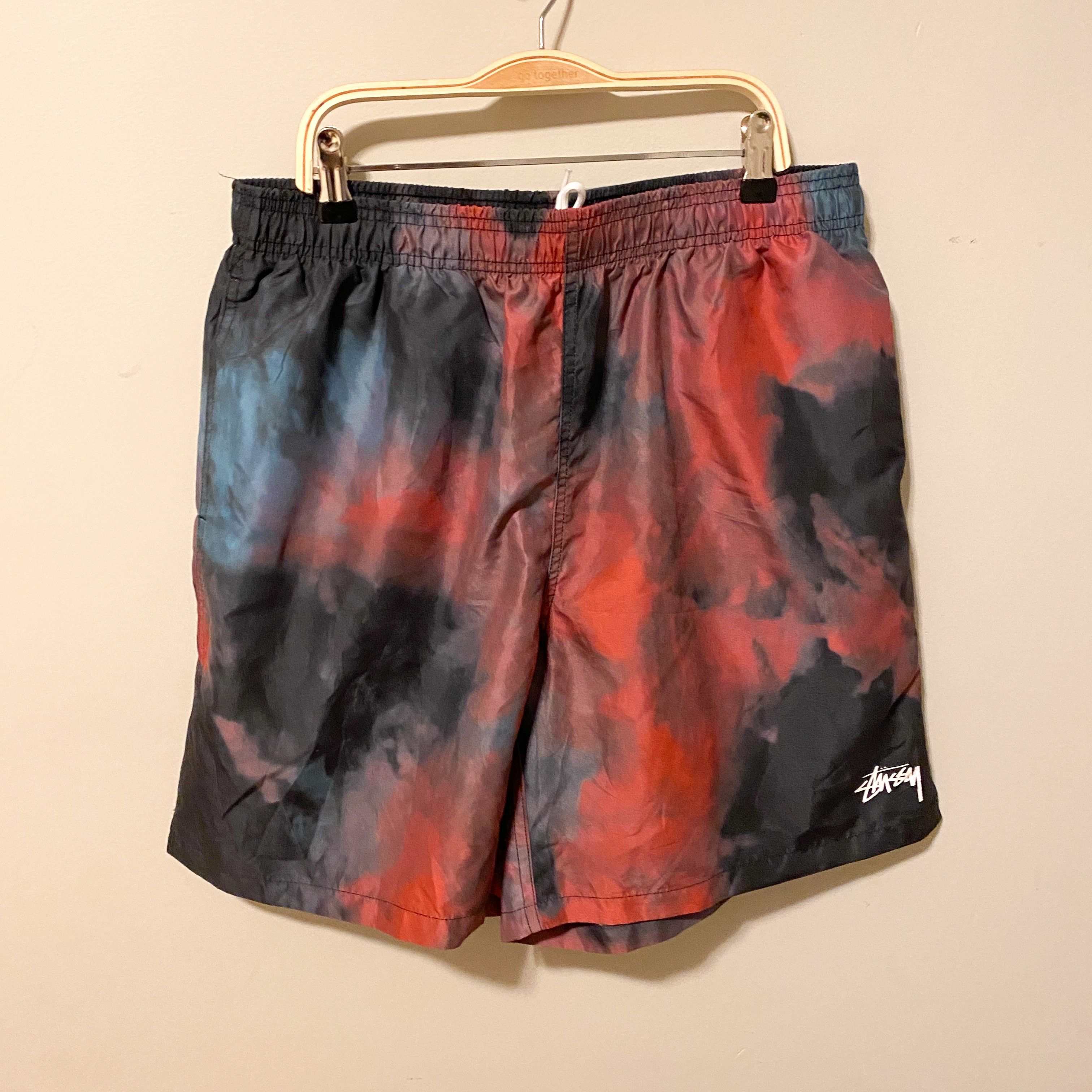 Stussy tie best sale dye shorts