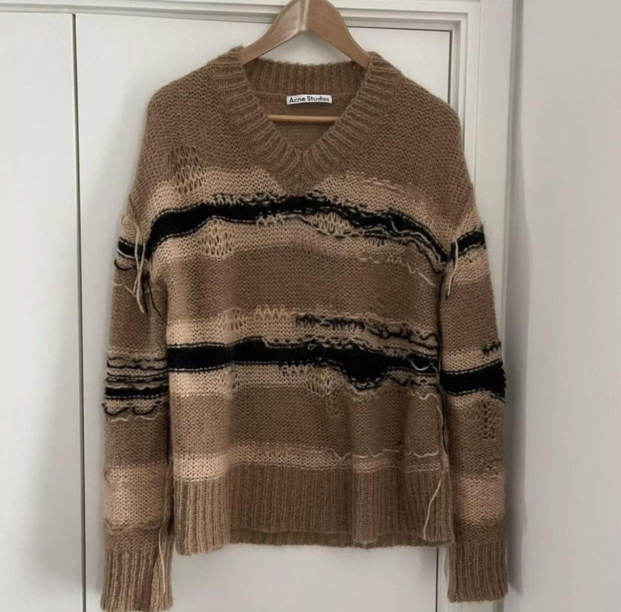 image of Grail Acne Studios Raw Edge Kurt Contain Knit, Men's (Size Medium)