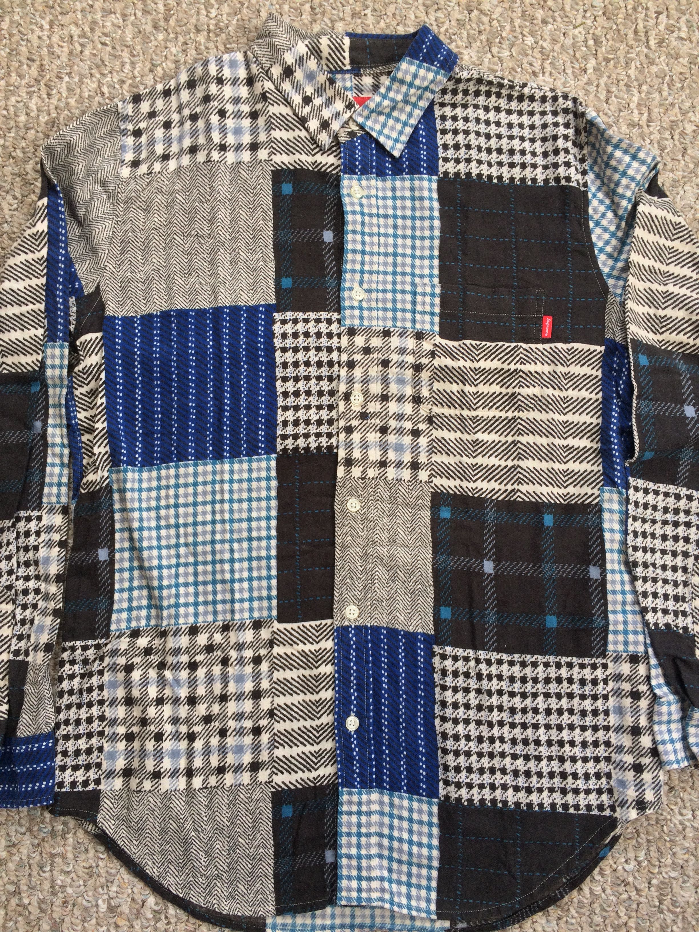 Supreme F/W 2015 Supreme Patchwork Flannel Size US M / EU 48-50 / 2 - 3 Thumbnail