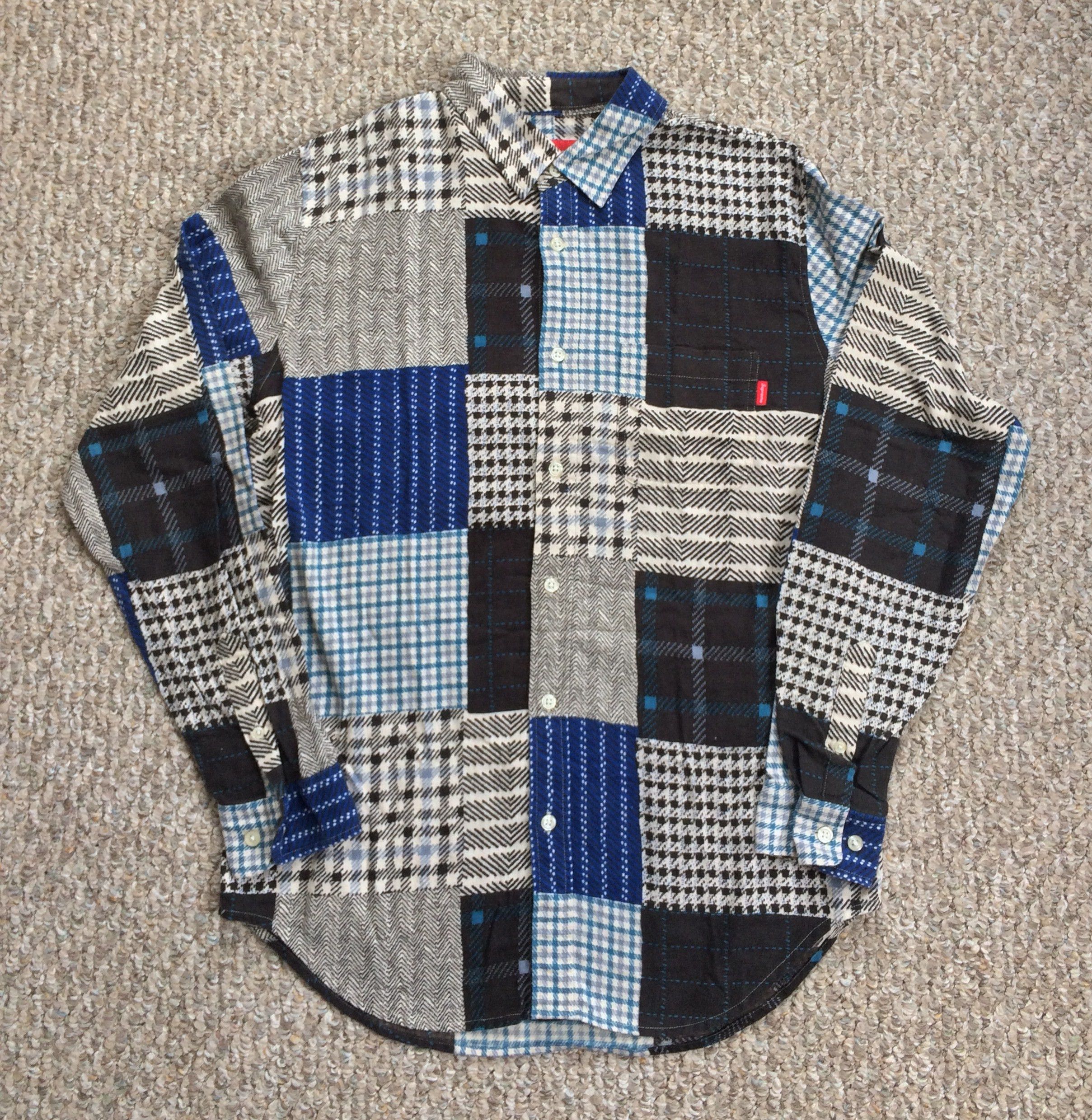 F/W 2015 Supreme Patchwork Flannel