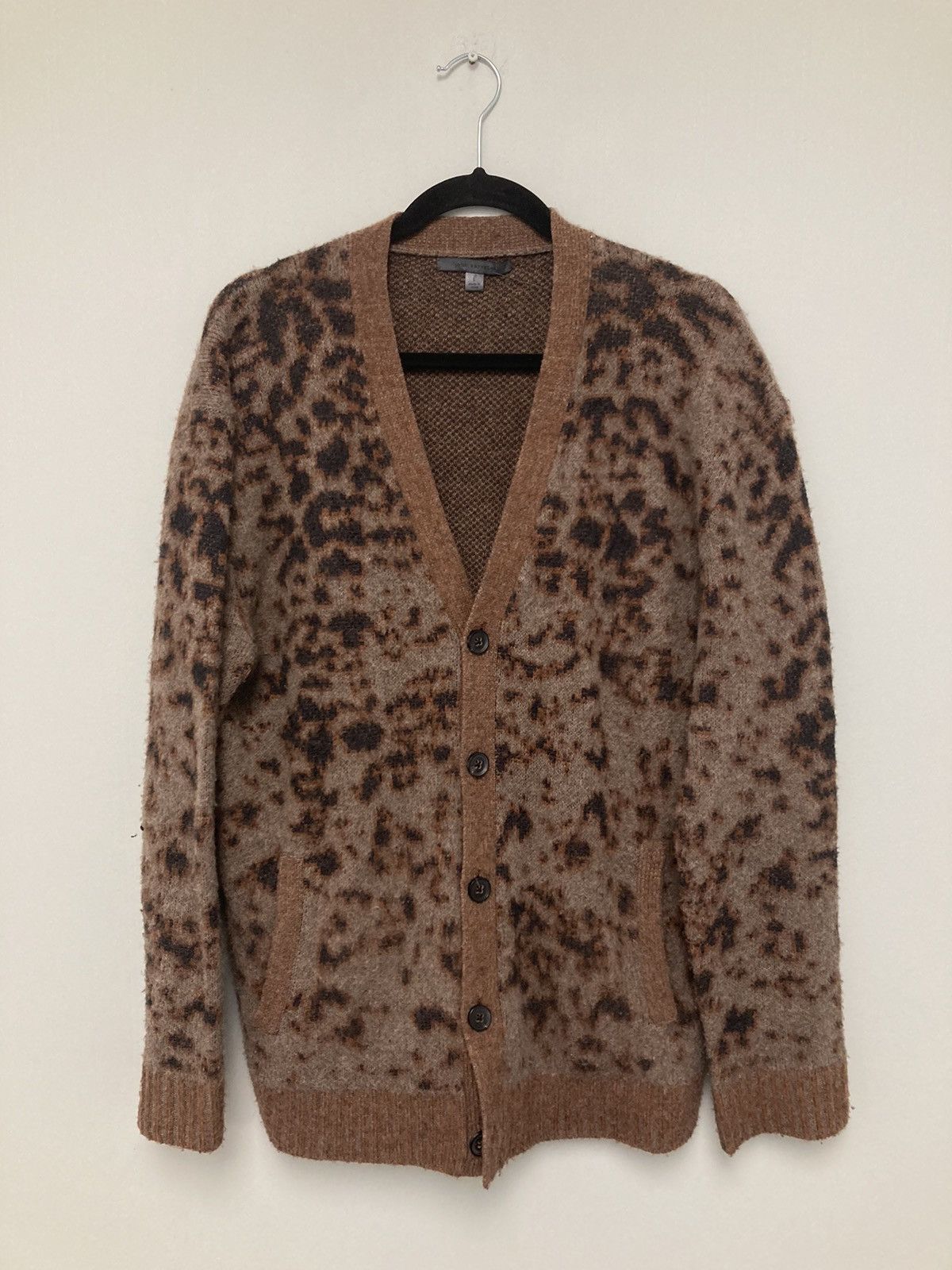 John Varvatos Jacquard leopard cardigan. Large Size US L / EU 52-54 / 3 - 6 Thumbnail