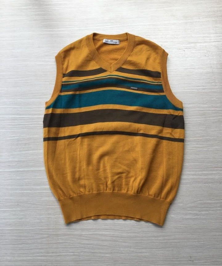 image of Balenciaga Vest X Balenciaga Knitwear in Mustard, Men's (Size Small)