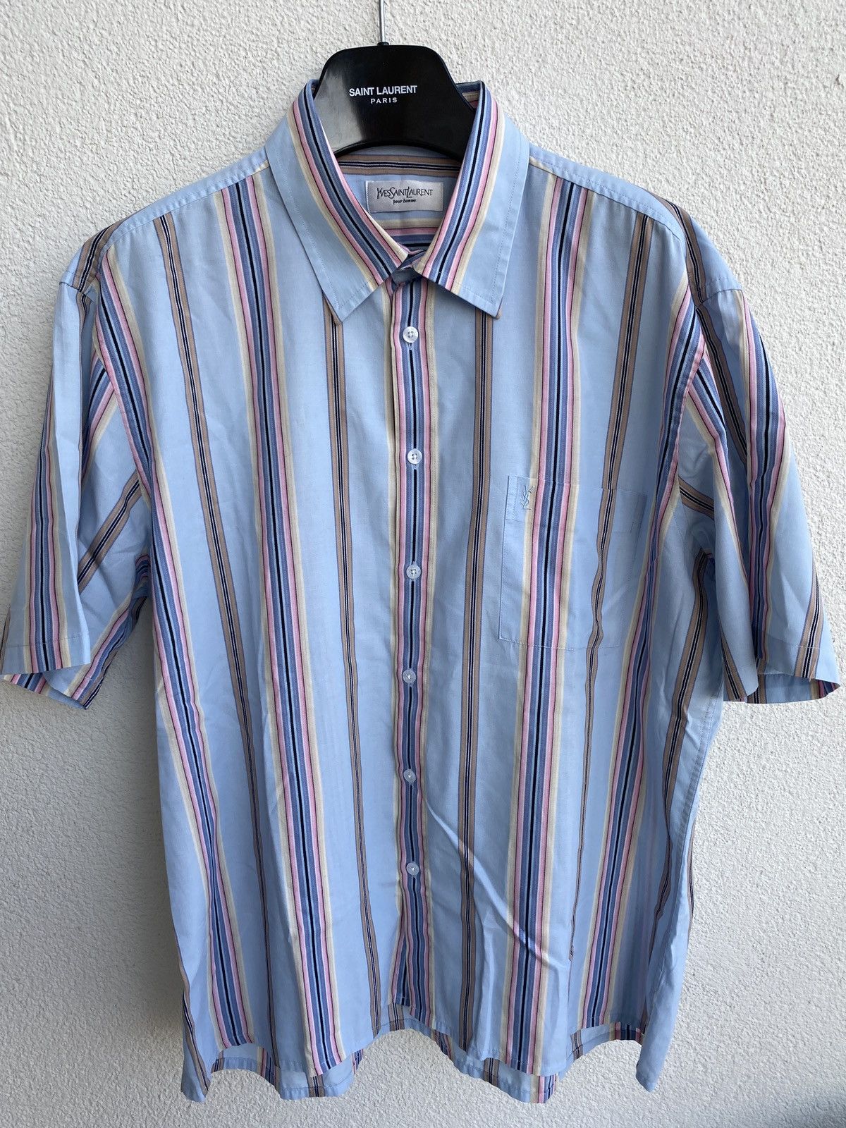 Yves Saint Laurent Blue YSL Shirt Summer Size US XL / EU 56 / 4 - 11 Thumbnail