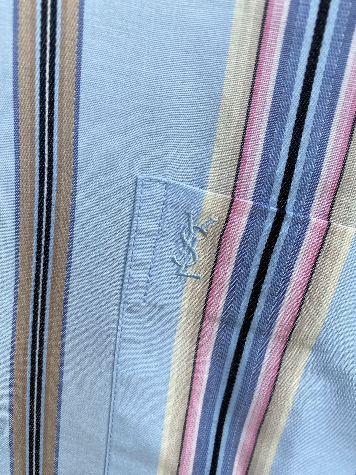 Yves Saint Laurent Blue YSL Shirt Summer Size US XL / EU 56 / 4 - 1 Thumbnail