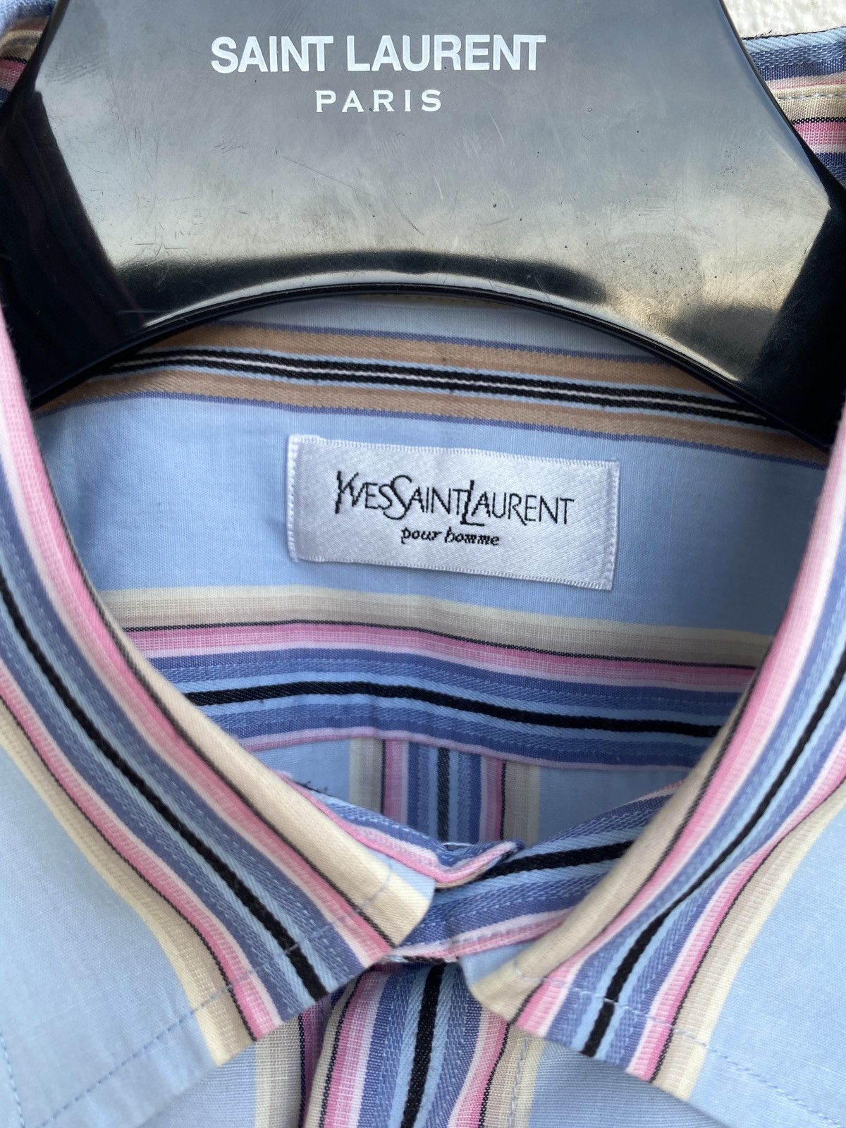 Yves Saint Laurent Blue YSL Shirt Summer Size US XL / EU 56 / 4 - 5 Thumbnail