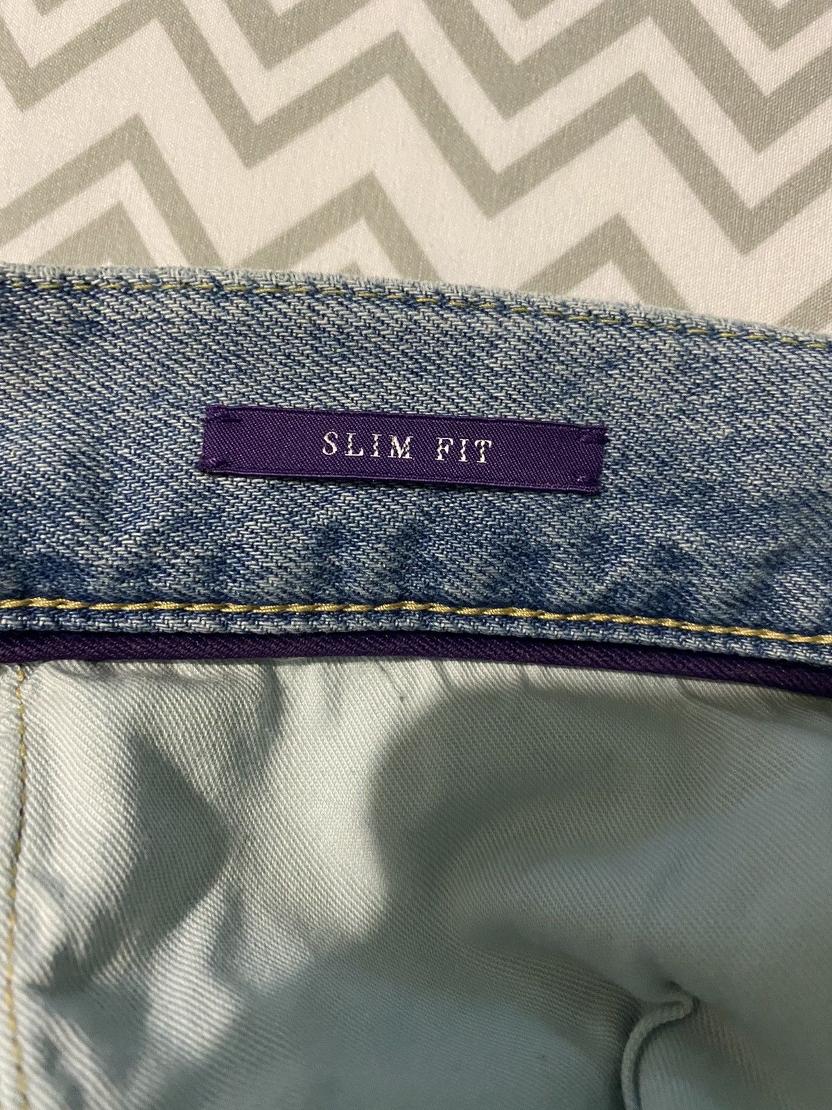 Ralph Lauren Purple Label Slim Fit Distressed Jean Size US 30 / EU 46 - 7 Thumbnail