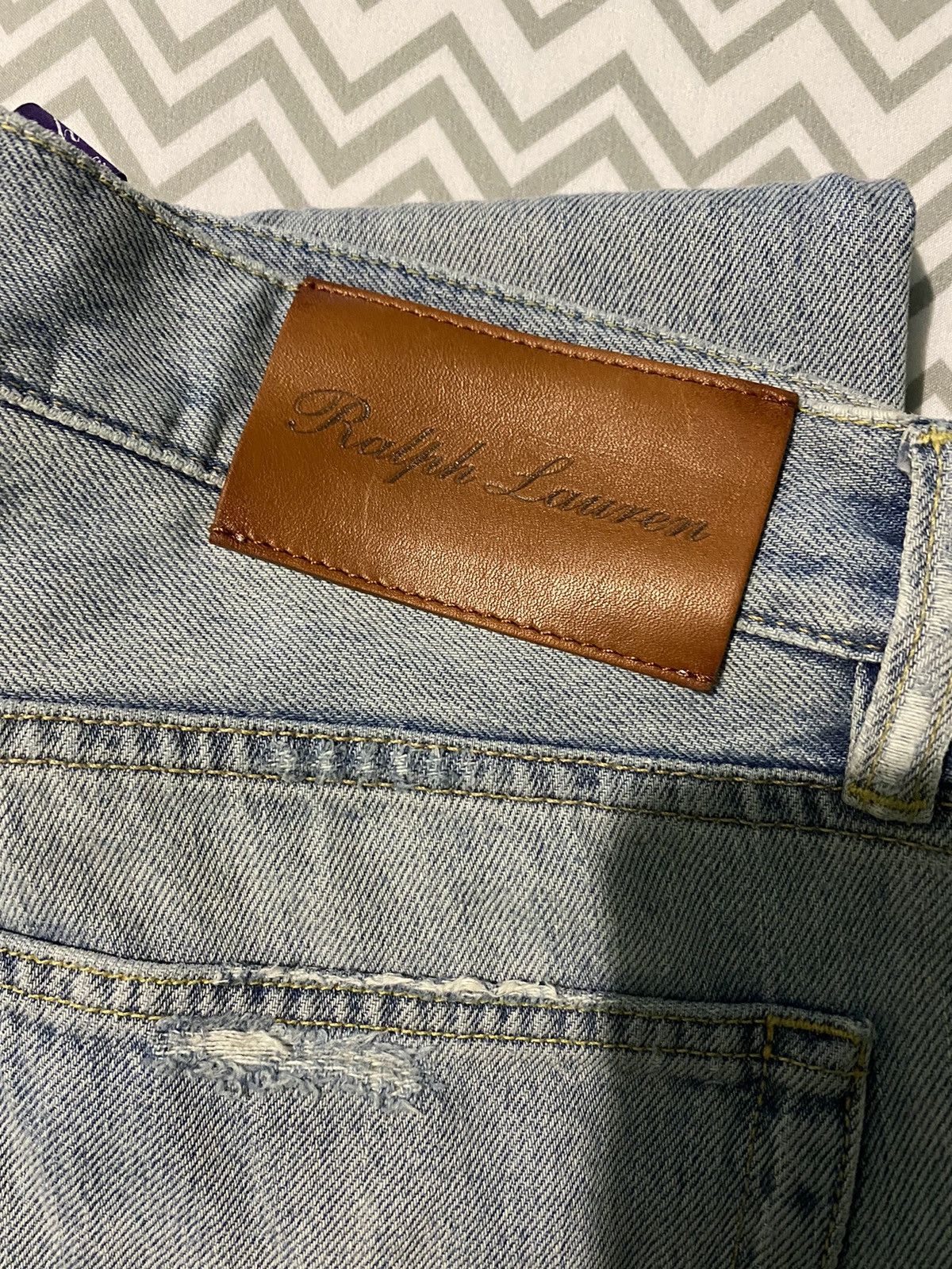 Ralph Lauren Purple Label Slim Fit Distressed Jean Size US 30 / EU 46 - 4 Thumbnail