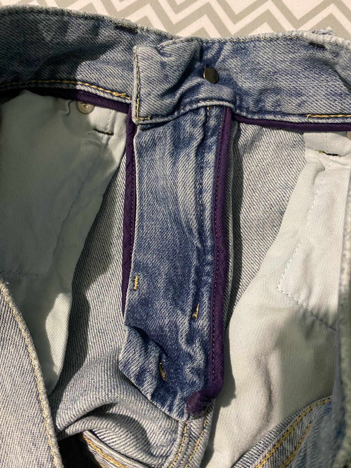 Ralph Lauren Purple Label Slim Fit Distressed Jean Size US 30 / EU 46 - 6 Thumbnail