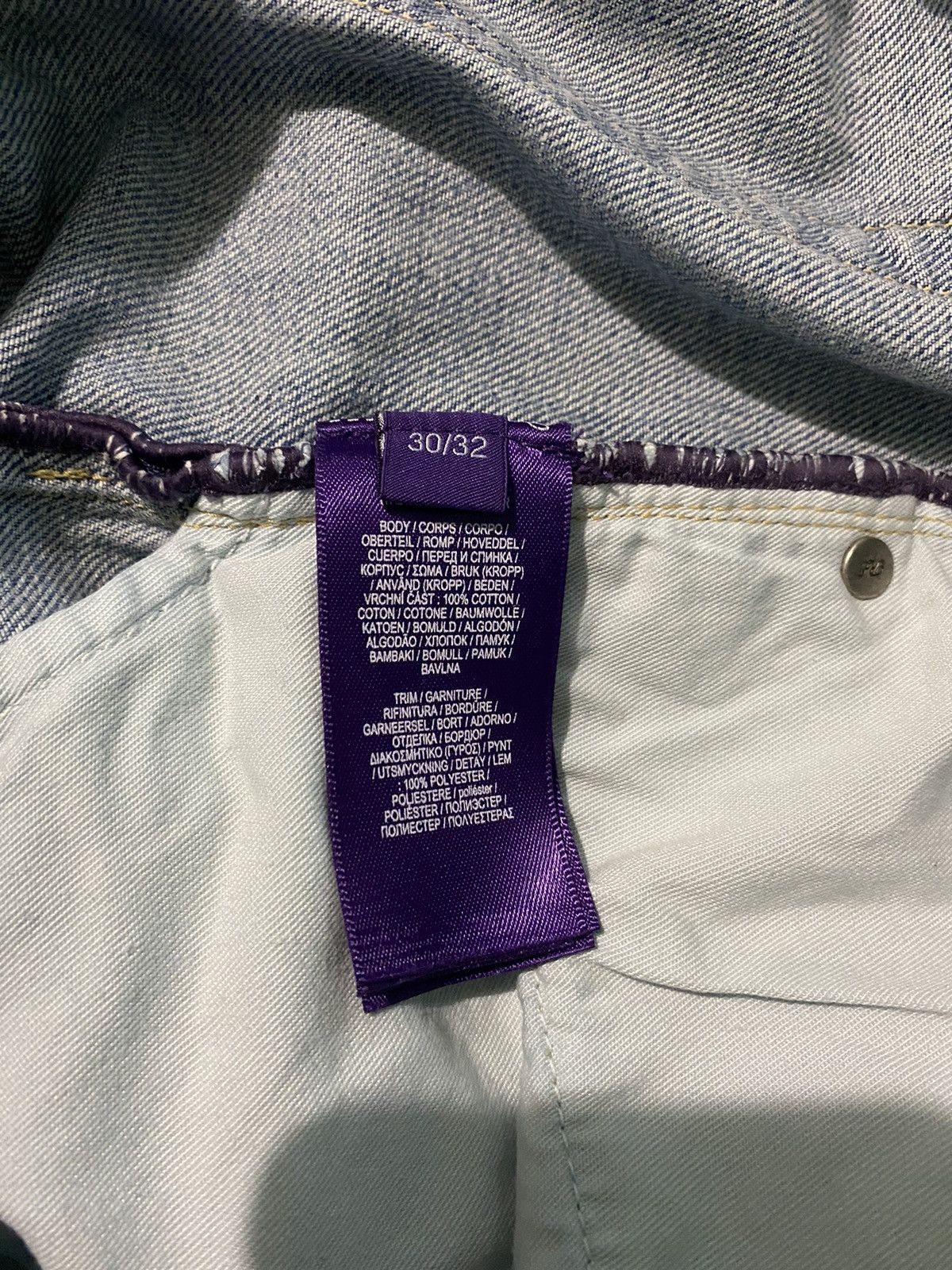 Ralph Lauren Purple Label Slim Fit Distressed Jean Size US 30 / EU 46 - 8 Thumbnail
