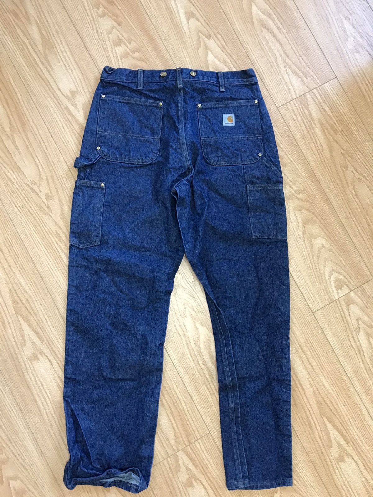 Carhartt × Vintage CArhartt indigo double knee 34x31 Size US 34 / EU 50 - 3 Thumbnail