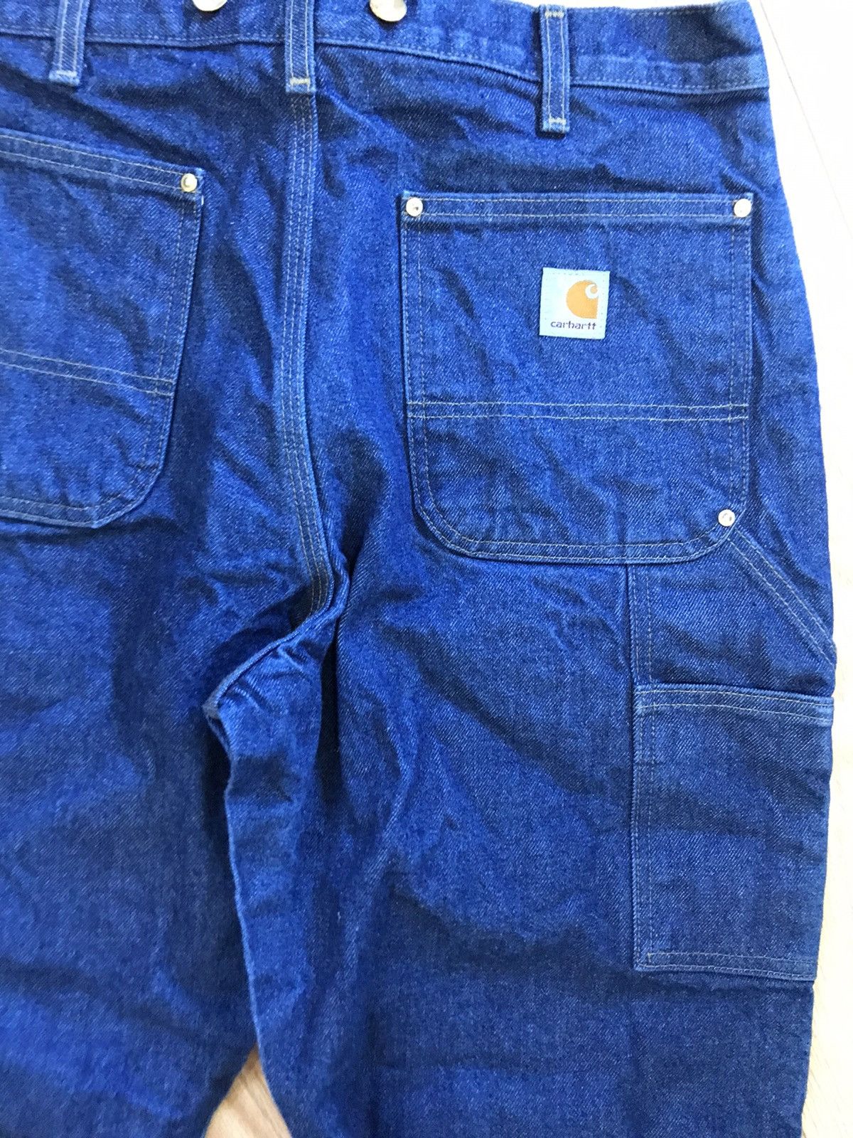 Carhartt × Vintage CArhartt indigo double knee 34x31 Size US 34 / EU 50 - 4 Thumbnail