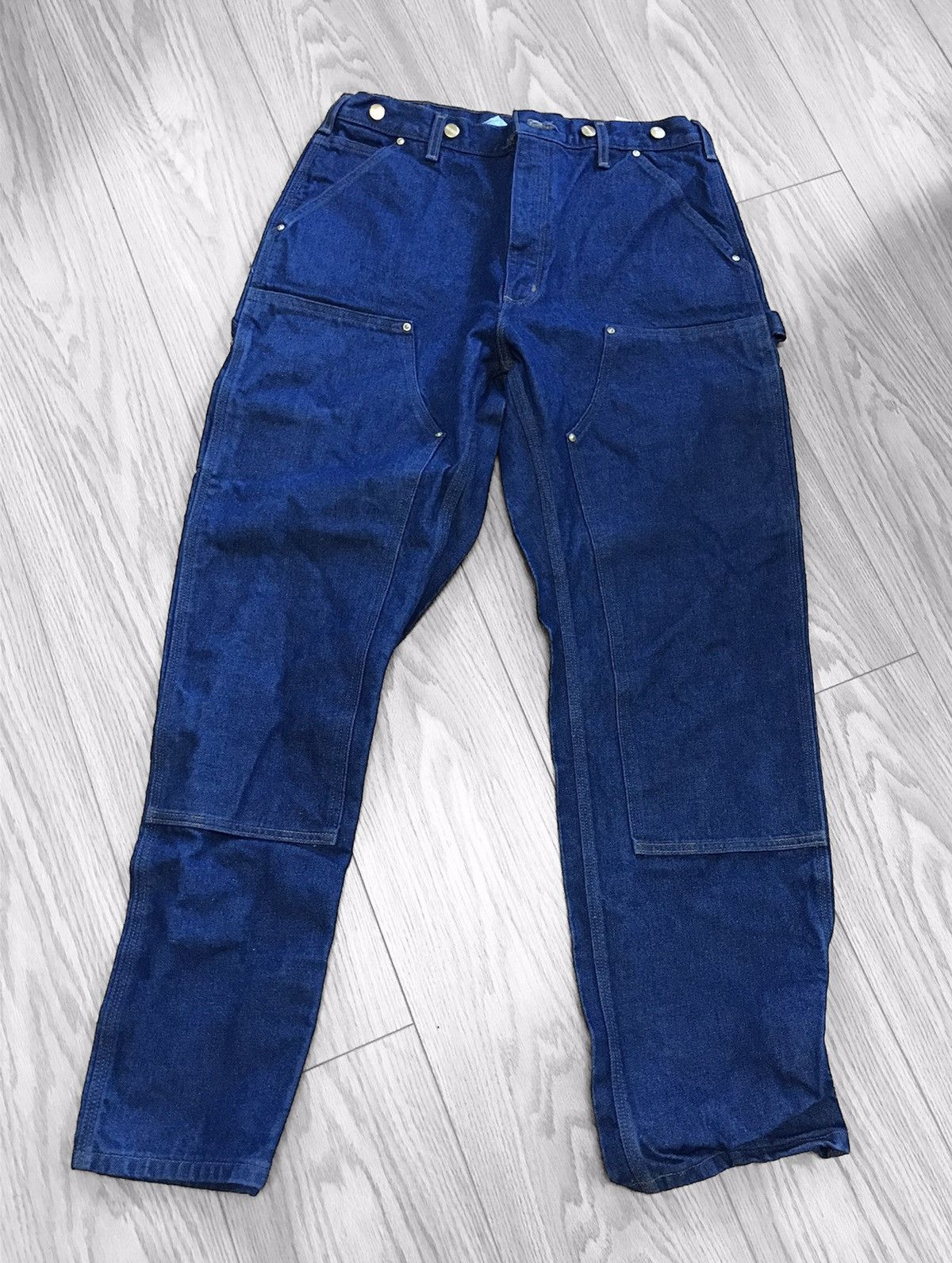 Carhartt × Vintage CArhartt indigo double knee 34x31 Size US 34 / EU 50 - 1 Thumbnail