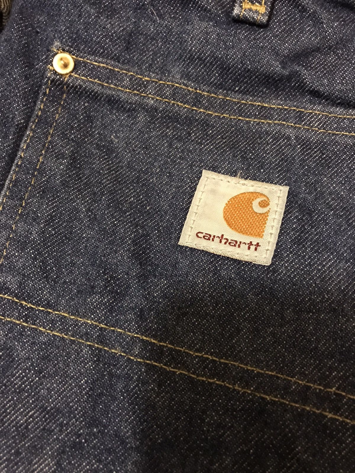 Carhartt × Vintage CArhartt indigo double knee 34x31 Size US 34 / EU 50 - 5 Thumbnail
