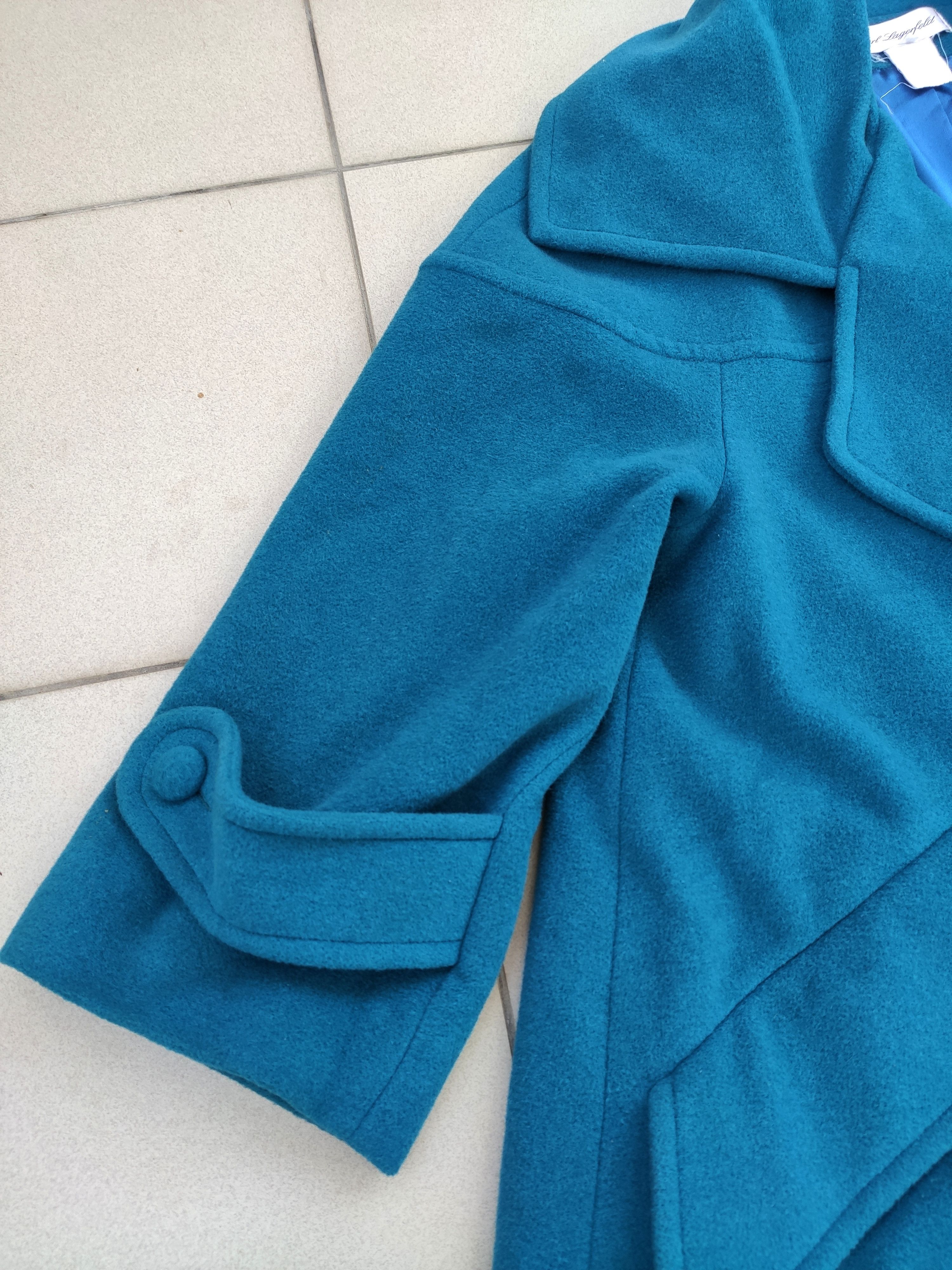 Karl Lagerfeld Vintage Karl Lagerfeld 90s wool oversize coat Size L / US 10 / IT 46 - 8 Thumbnail