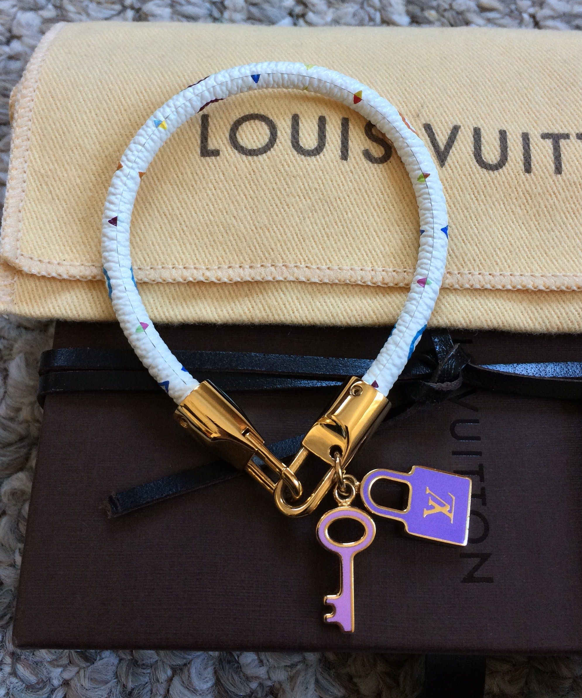 Louis Vuitton × Takashi Murakami S/S 2003 Louis Vuitton x Murakami Monogram Luck It Bracelet Size ONE SIZE - 2 Thumbnail