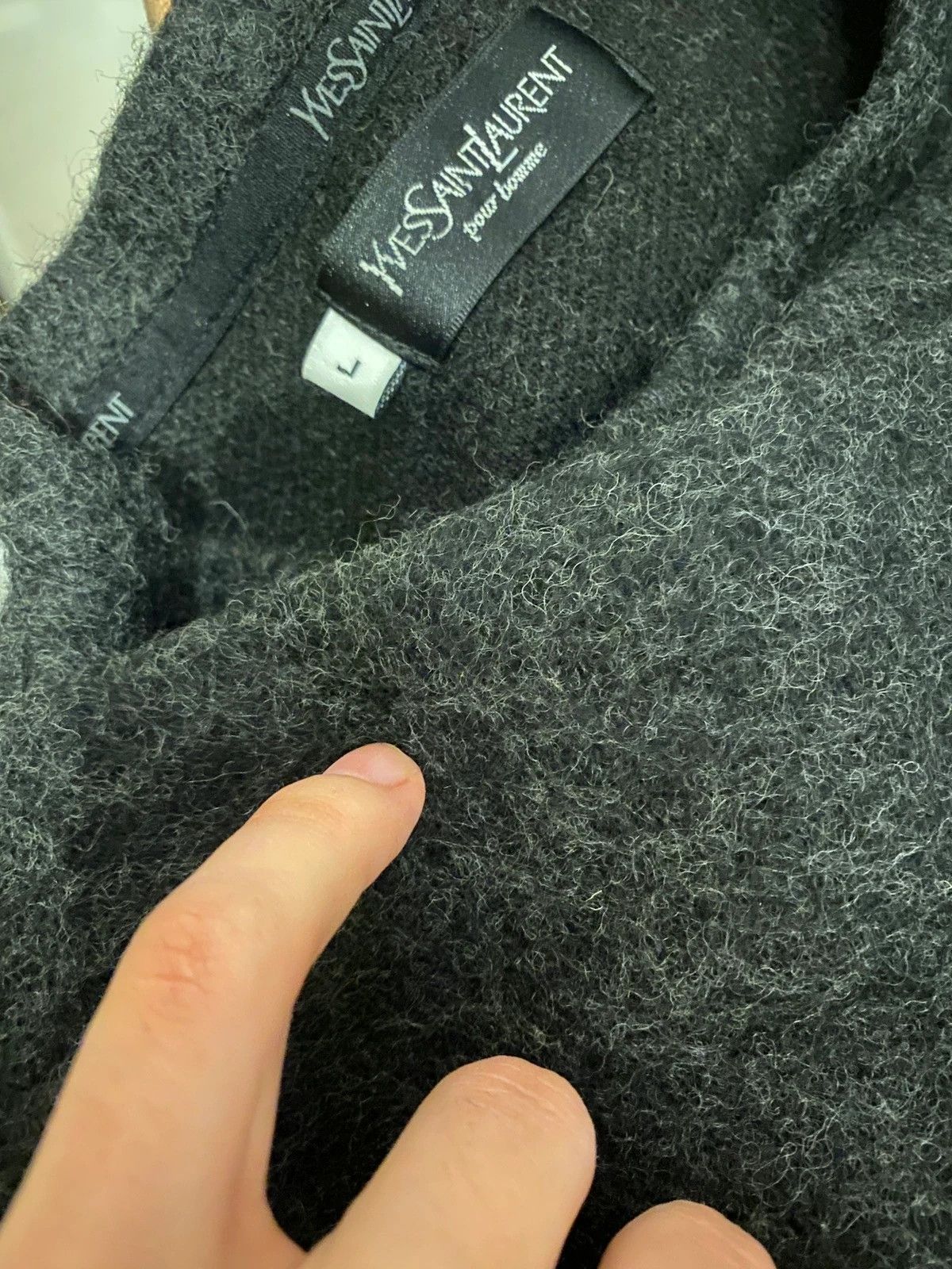 Yves Saint Laurent Warm Wool YSL Sweater Soft YSL Sweatshirt Size US L / EU 52-54 / 3 - 18 Thumbnail