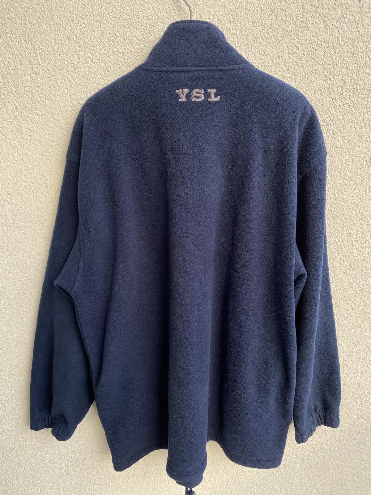 Yves Saint Laurent 90’s Fleece YSL Sweatshirt Zip Size US XL / EU 56 / 4 - 4 Thumbnail