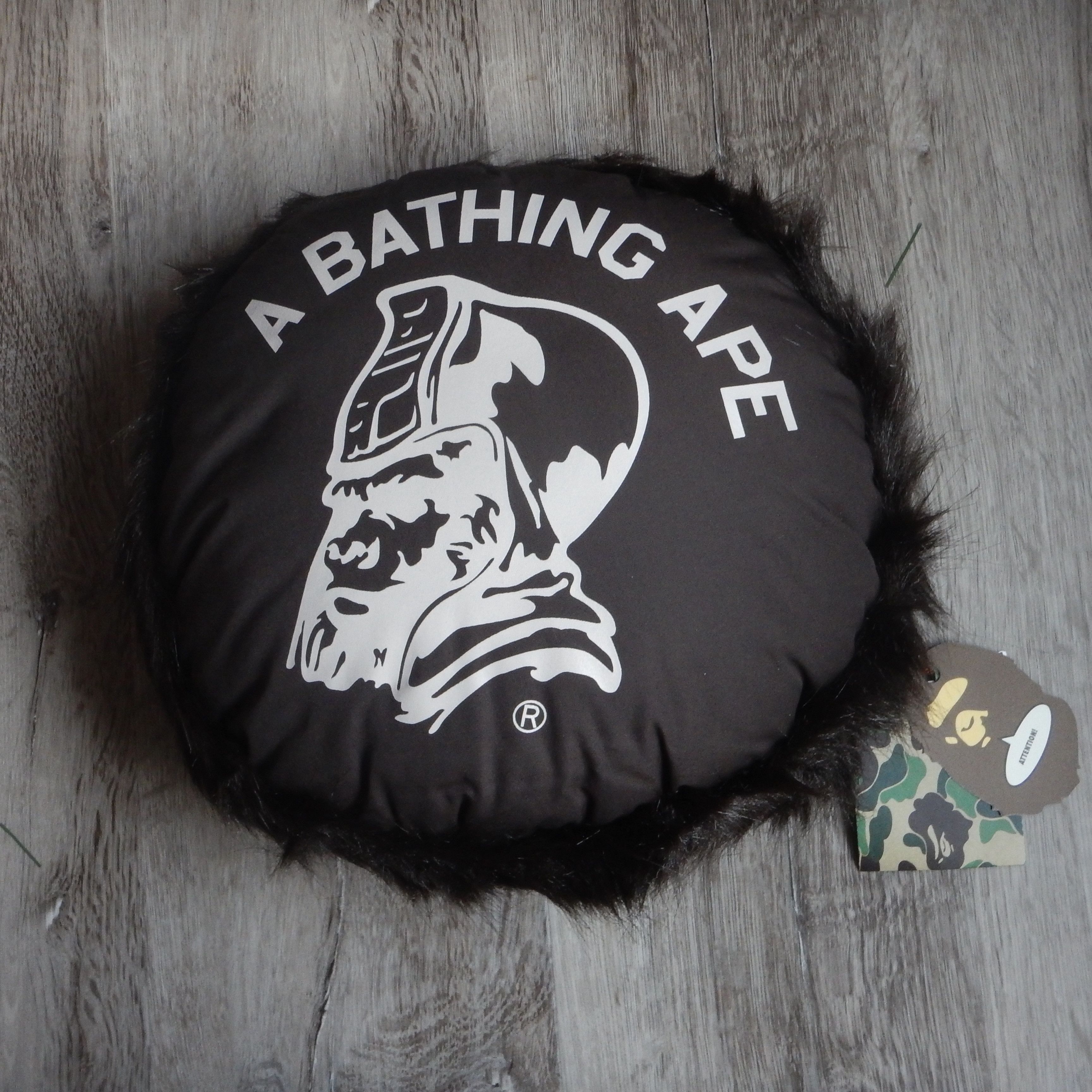 Bape Early 2000s Bape Generals Logo "Gorilla Fur" Pillow Size ONE SIZE - 1 Thumbnail