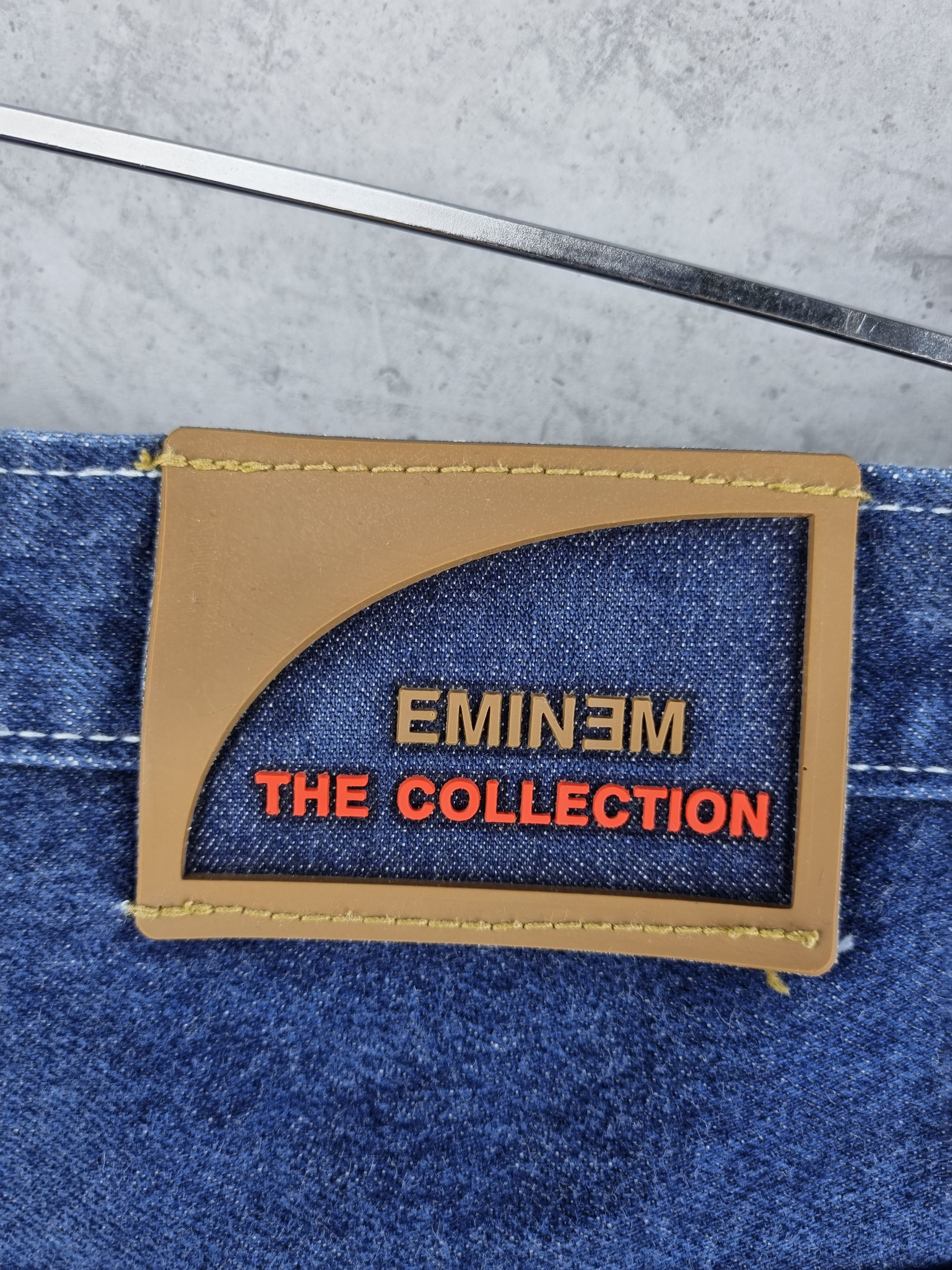 Eminem × Rap Tees 90s Eminem Carpenter Raw Denim Baggy Shorts Big Logo Shorts Size US 32 / EU 48 - 6 Thumbnail