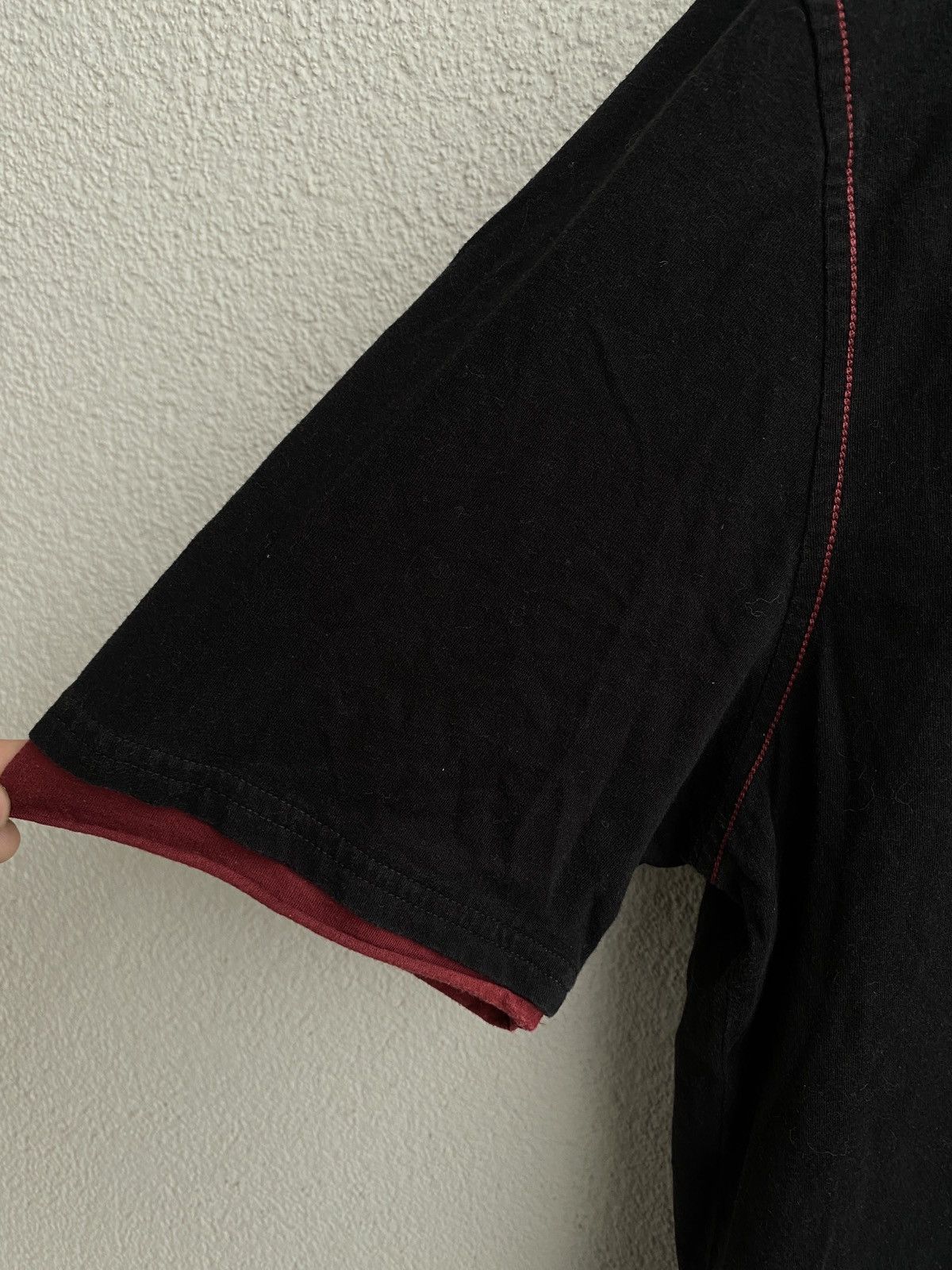 Yves Saint Laurent Black YSL T-shirt Double Layer Size US M / EU 48-50 / 2 - 6 Thumbnail