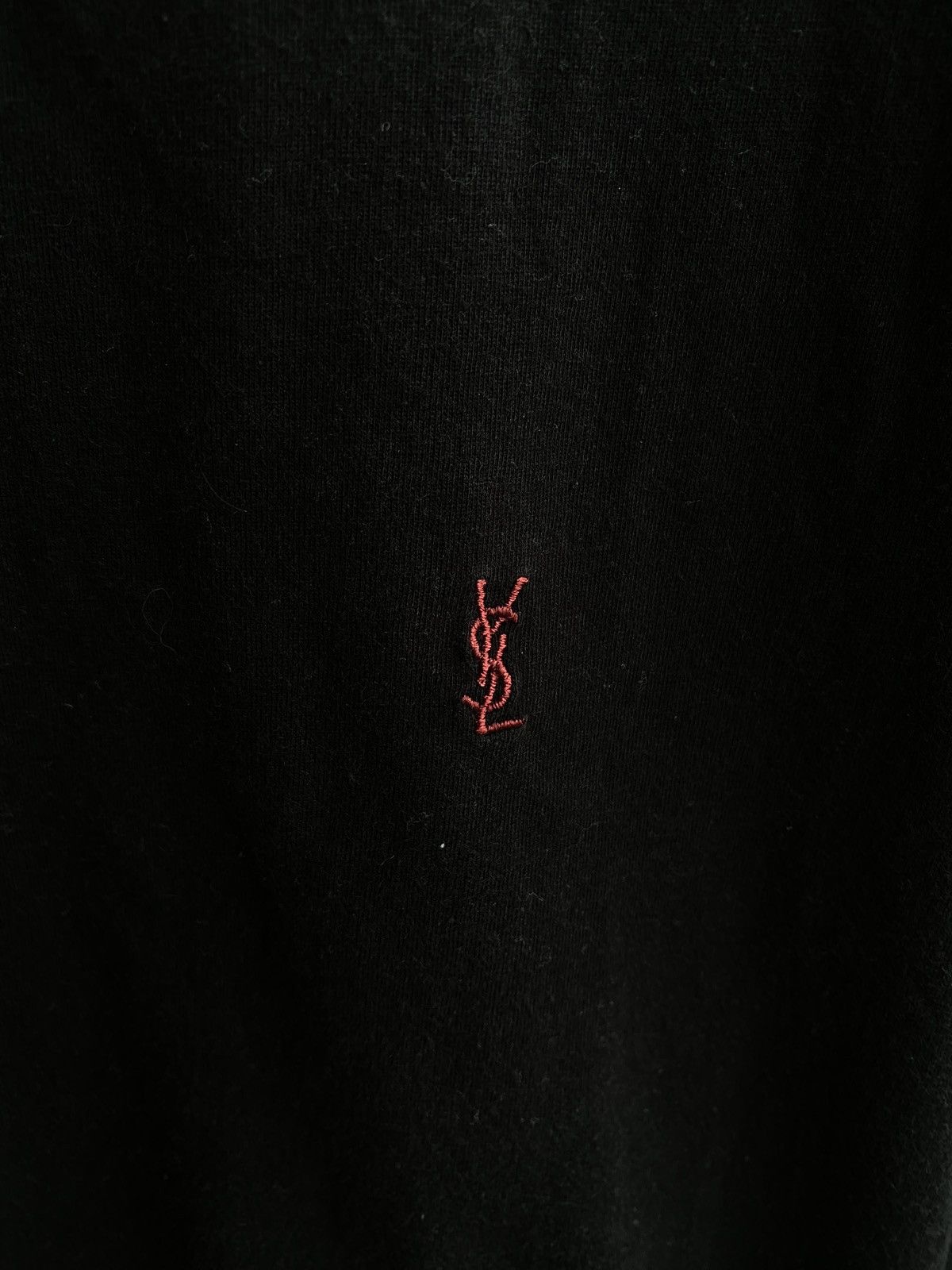 Yves Saint Laurent Black YSL T-shirt Double Layer Size US M / EU 48-50 / 2 - 2 Thumbnail