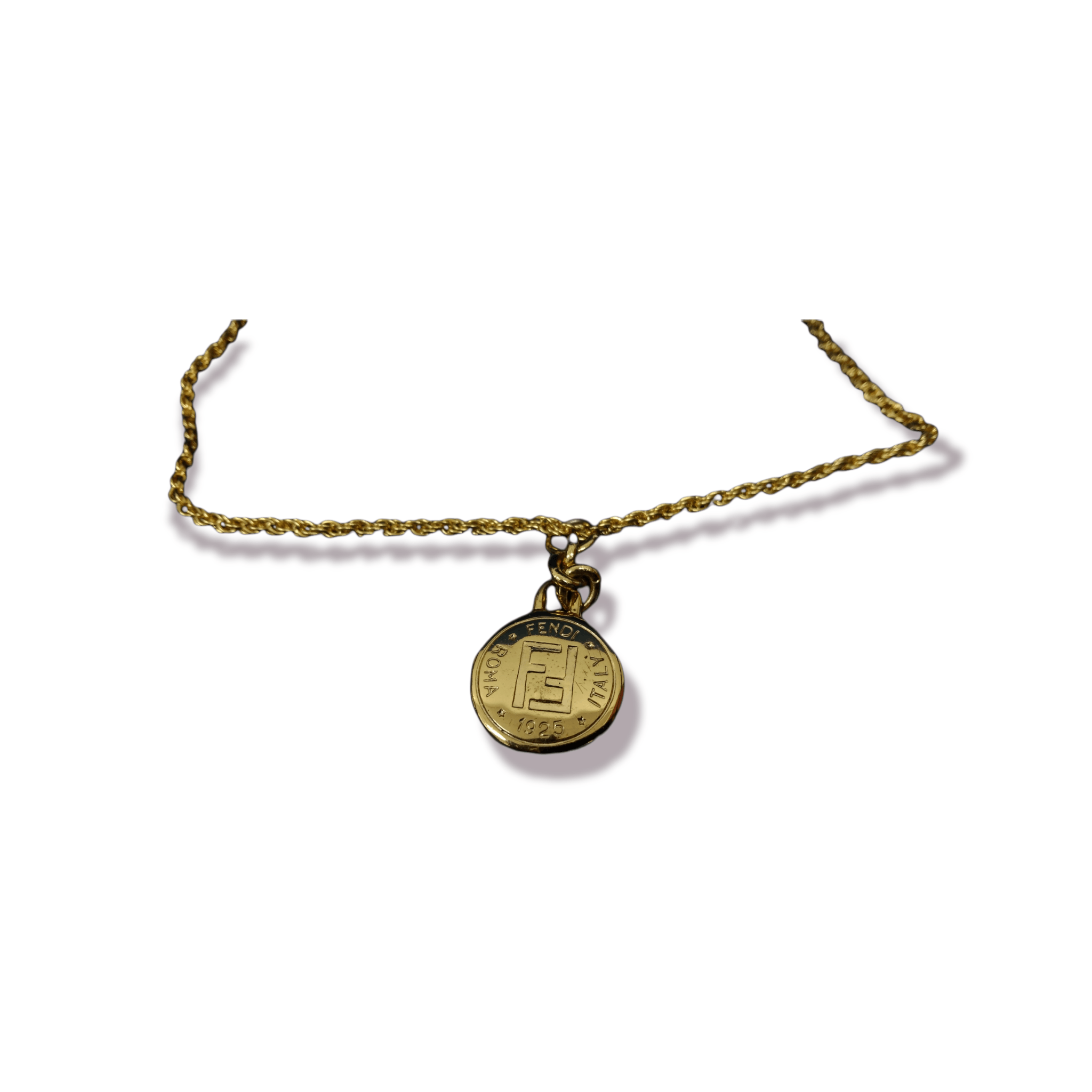 Vintage REPURPOSE CUSTOM NECKLACE FENDI PENDANT Size ONE SIZE - 4 Thumbnail