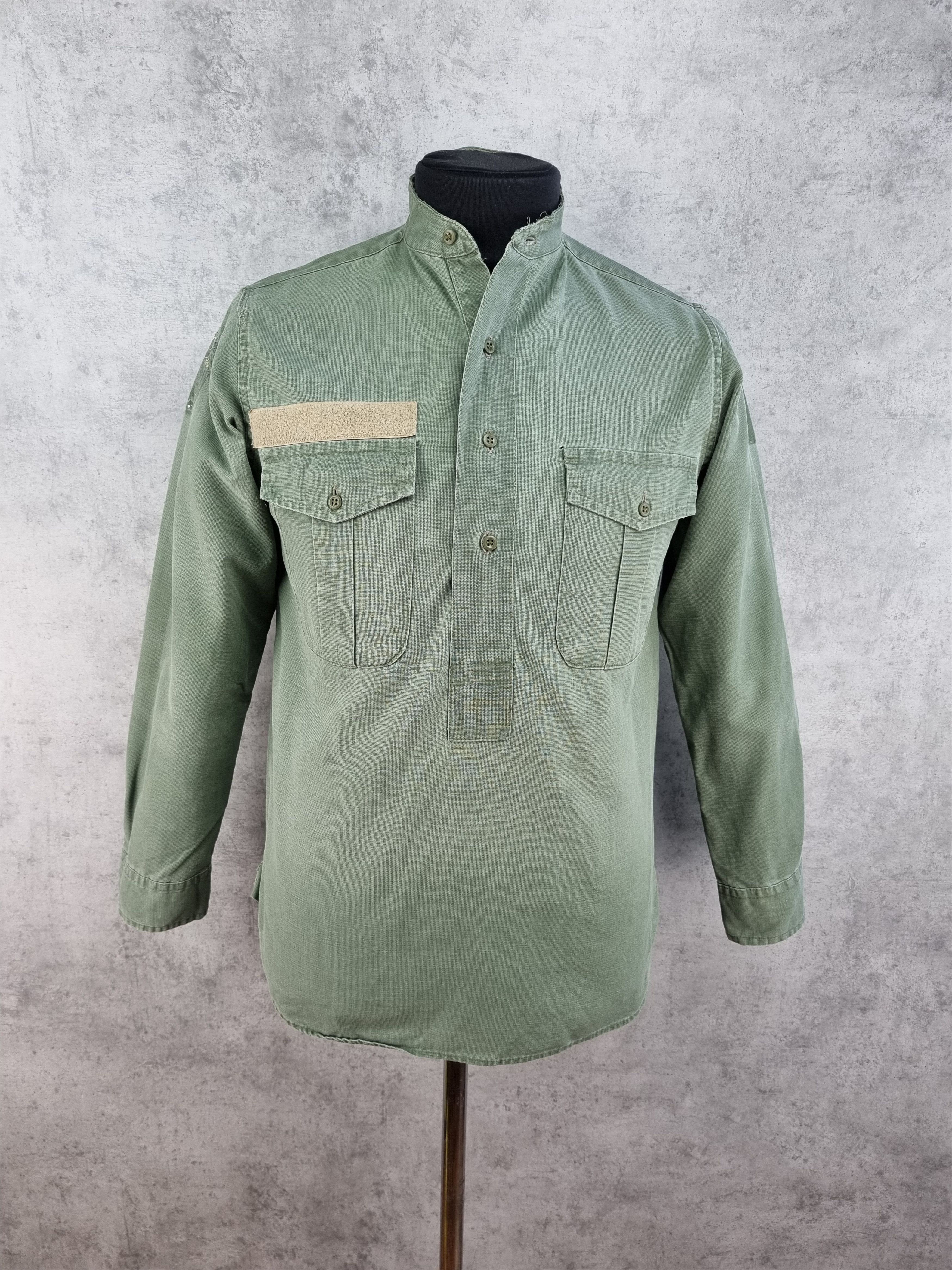 Vintage 60s Asian Army Military Shirt Vietnam era Size US M / EU 48-50 / 2 - 13 Thumbnail