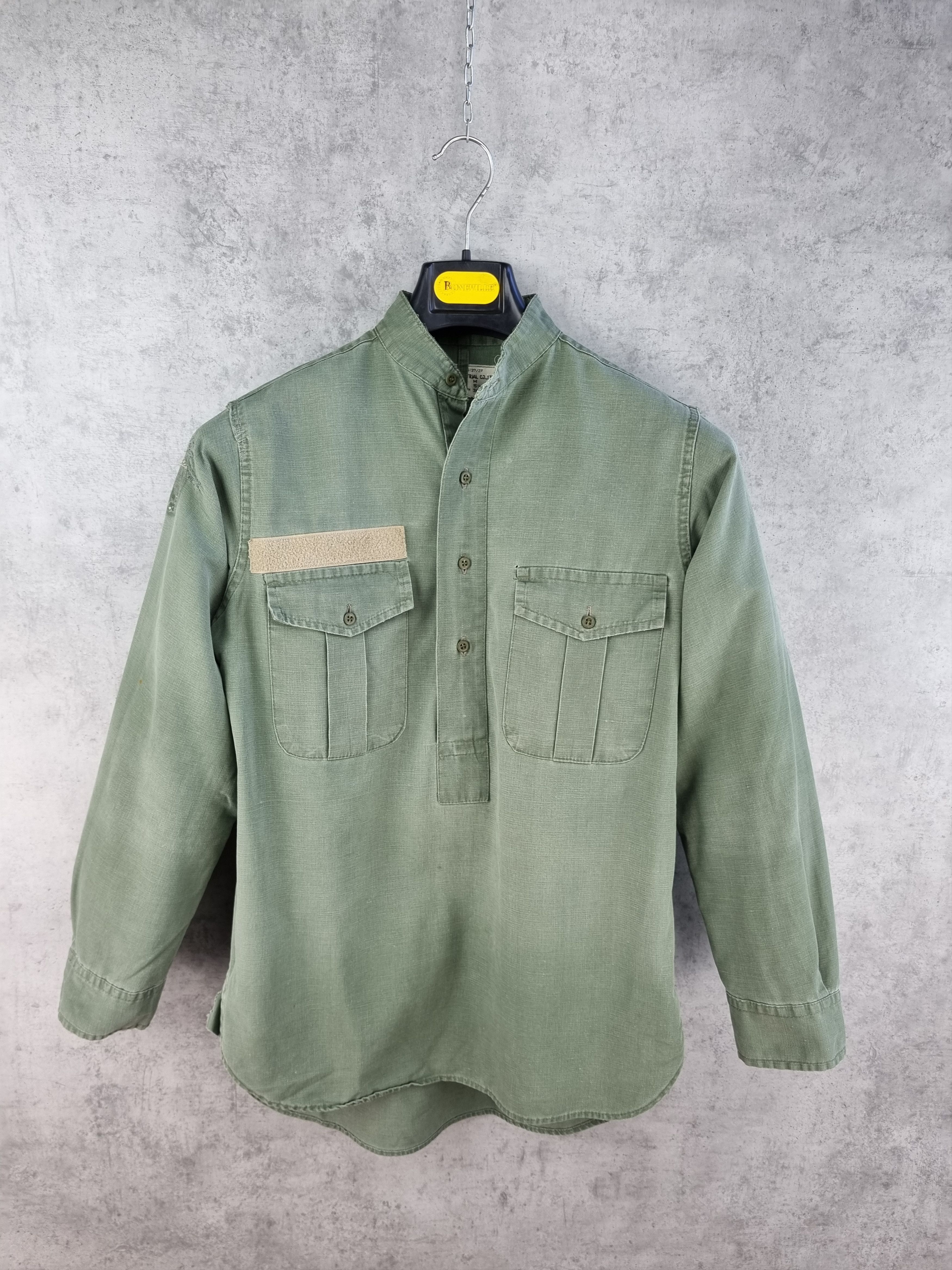 Vintage 60s Asian Army Military Shirt Vietnam era Size US M / EU 48-50 / 2 - 1 Thumbnail