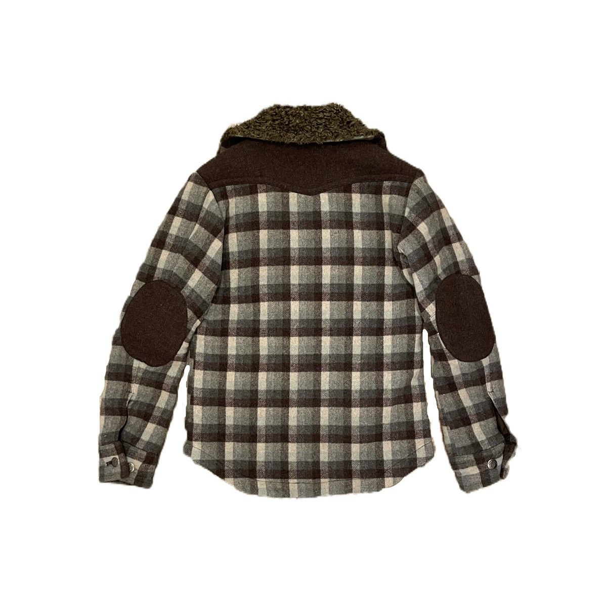True Religion × Vintage Vintage Flannel Jacket w/ Shearling Collar Size US S / EU 44-46 / 1 - 2 Thumbnail