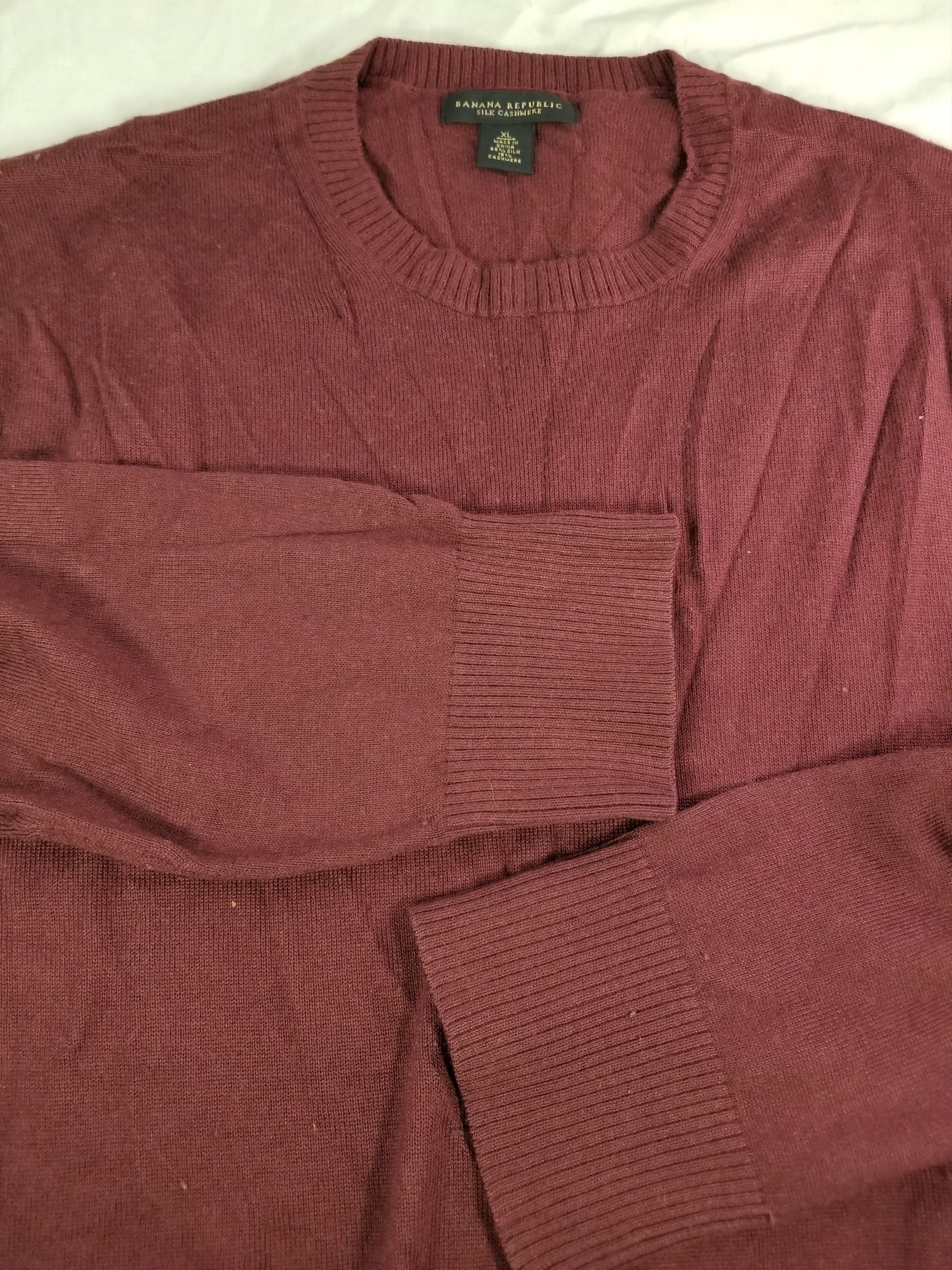Banana Republic silk cashmere crewneck Size US XL / EU 56 / 4 - 4 Thumbnail
