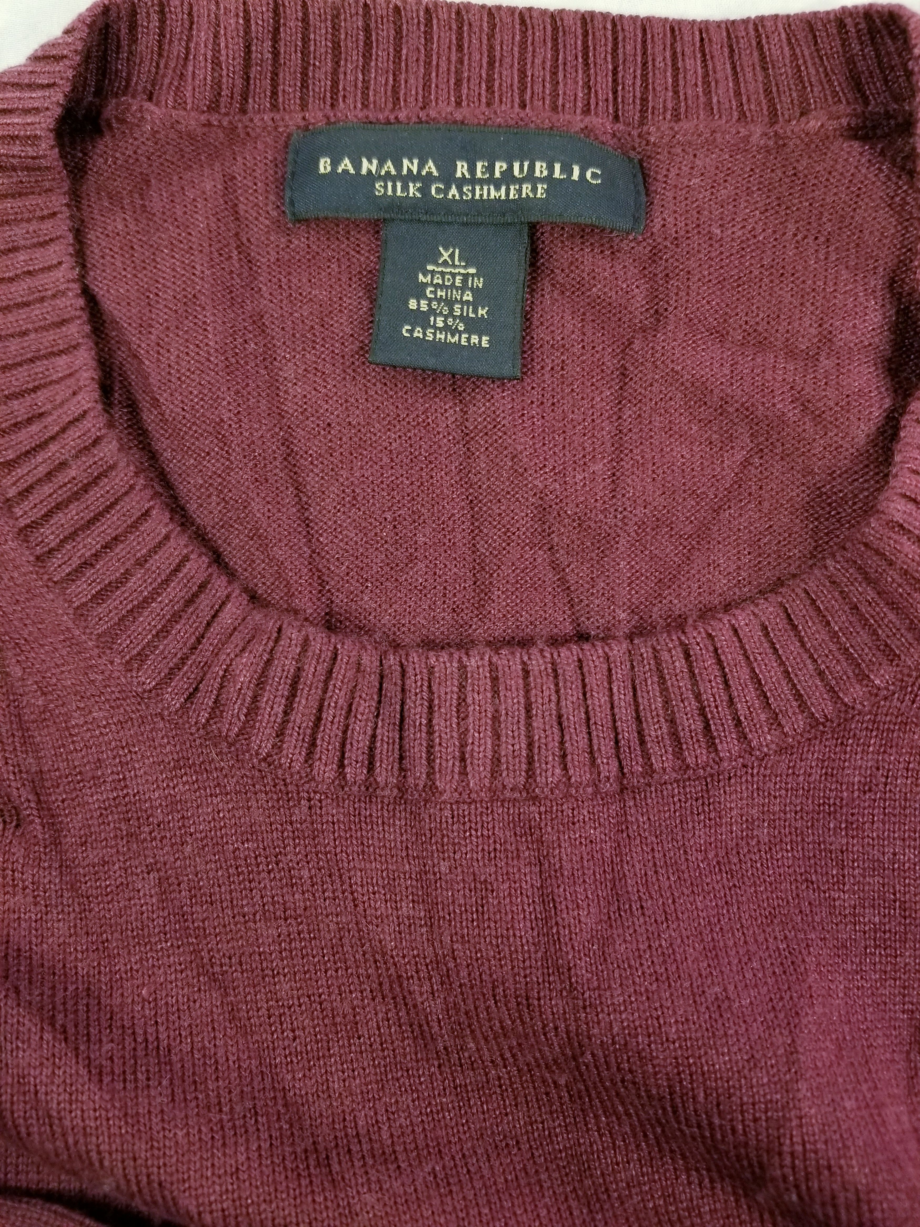 Banana Republic silk cashmere crewneck Size US XL / EU 56 / 4 - 5 Thumbnail