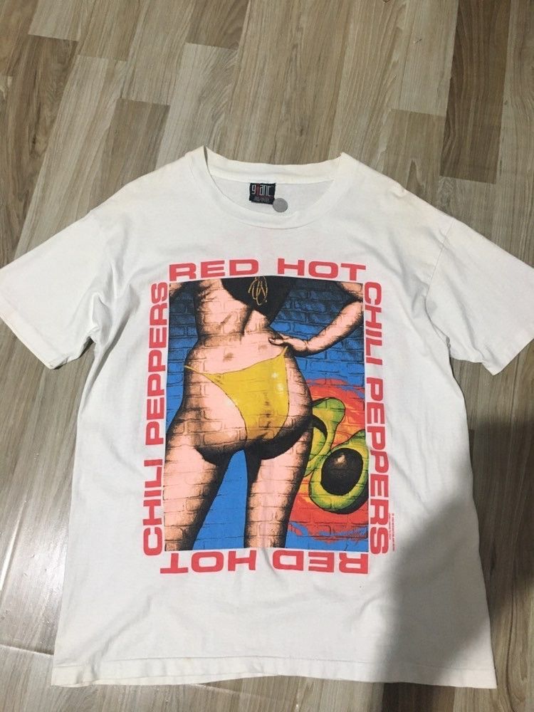 Giant Band Tees × Vintage Vintage 90s Red Hot Chili Pappers Size US XL / EU 56 / 4 - 1 Thumbnail