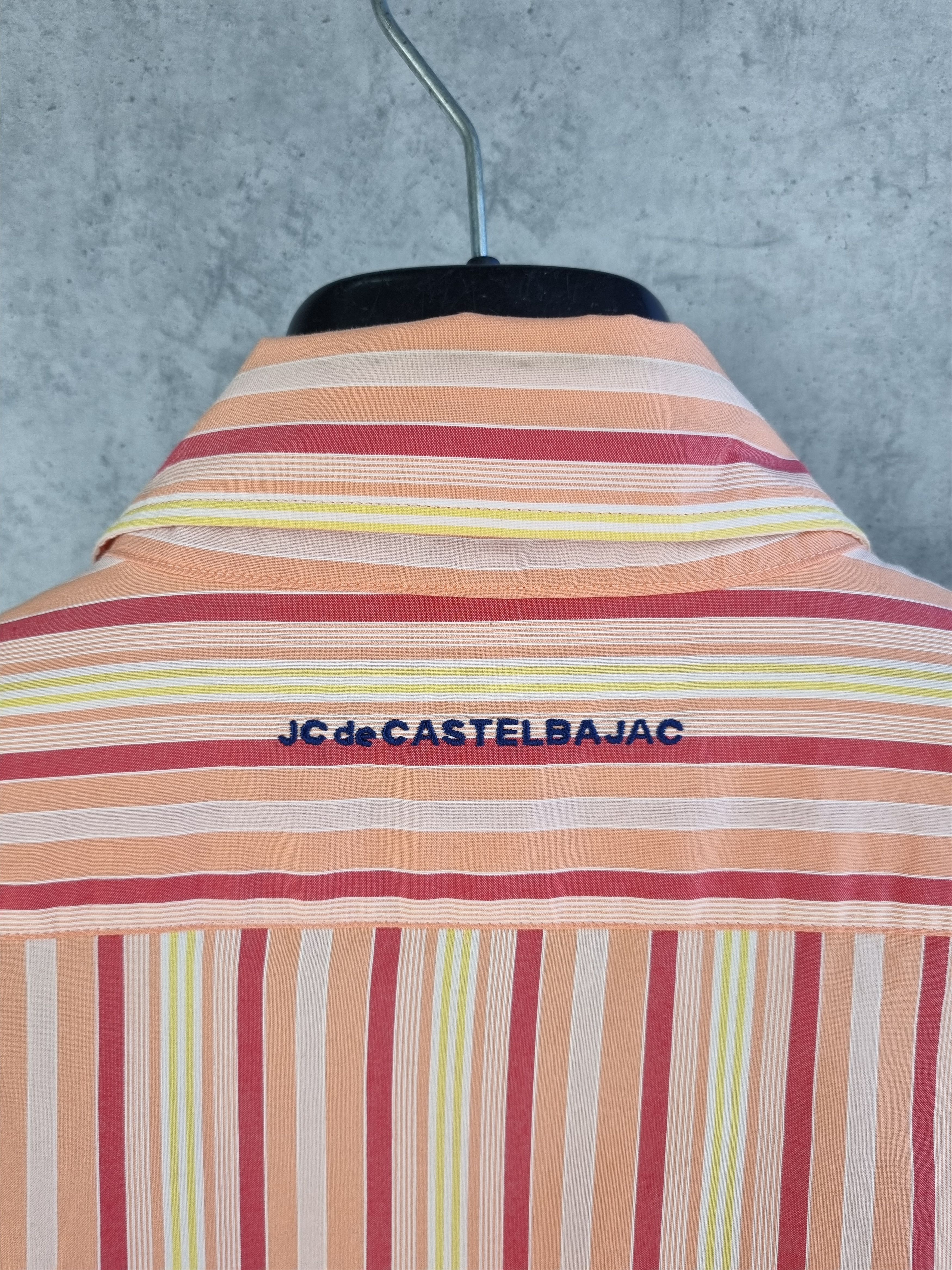 Jean Charles De Castelbajac × Vintage 90s Rare Castelbaljac Striped Military Design Shirt Size US L / EU 52-54 / 3 - 10 Thumbnail