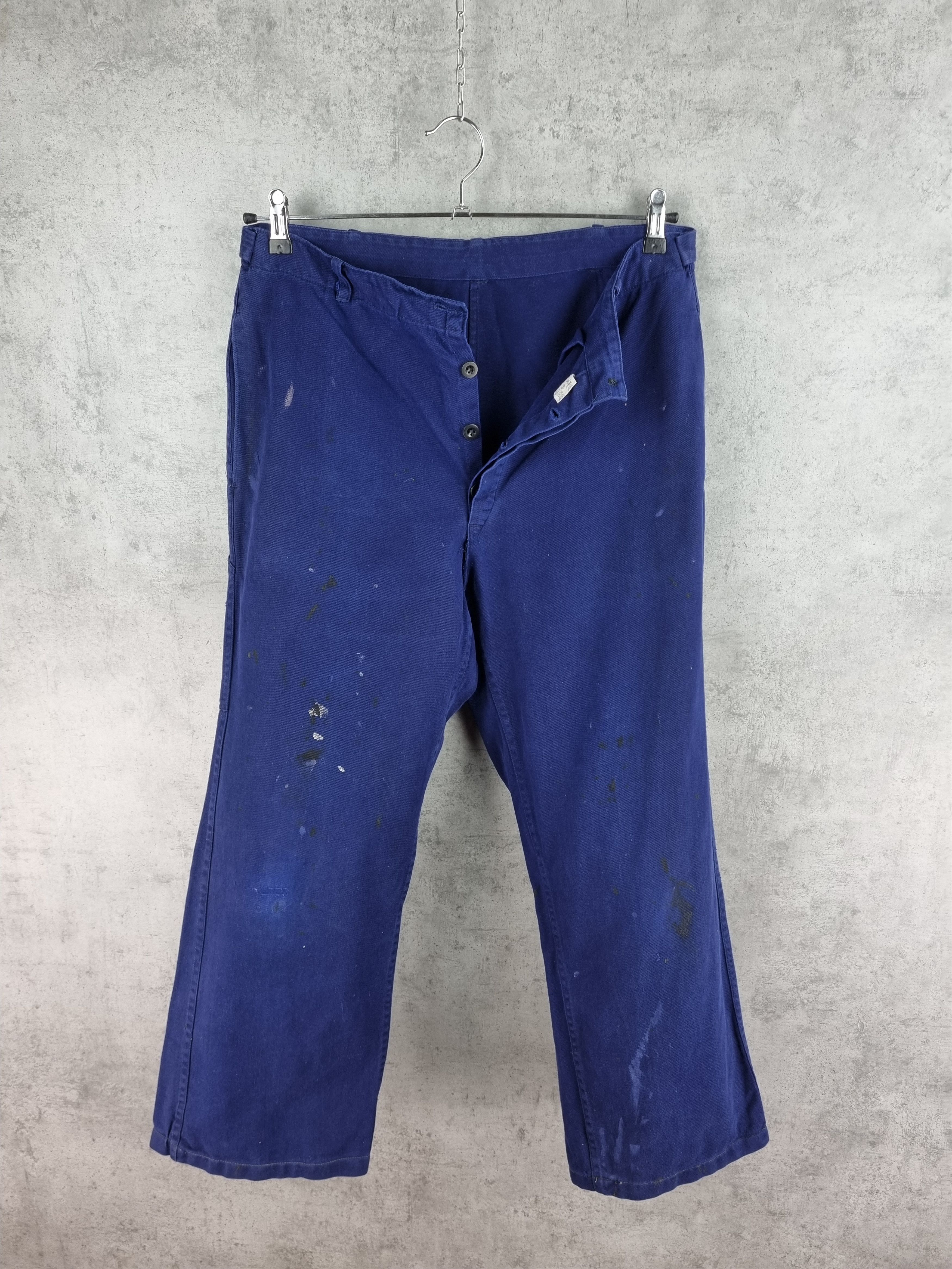 Vintage Sanfor Worker Distressed Painted Pants Size US 32 / EU 48 - 3 Thumbnail