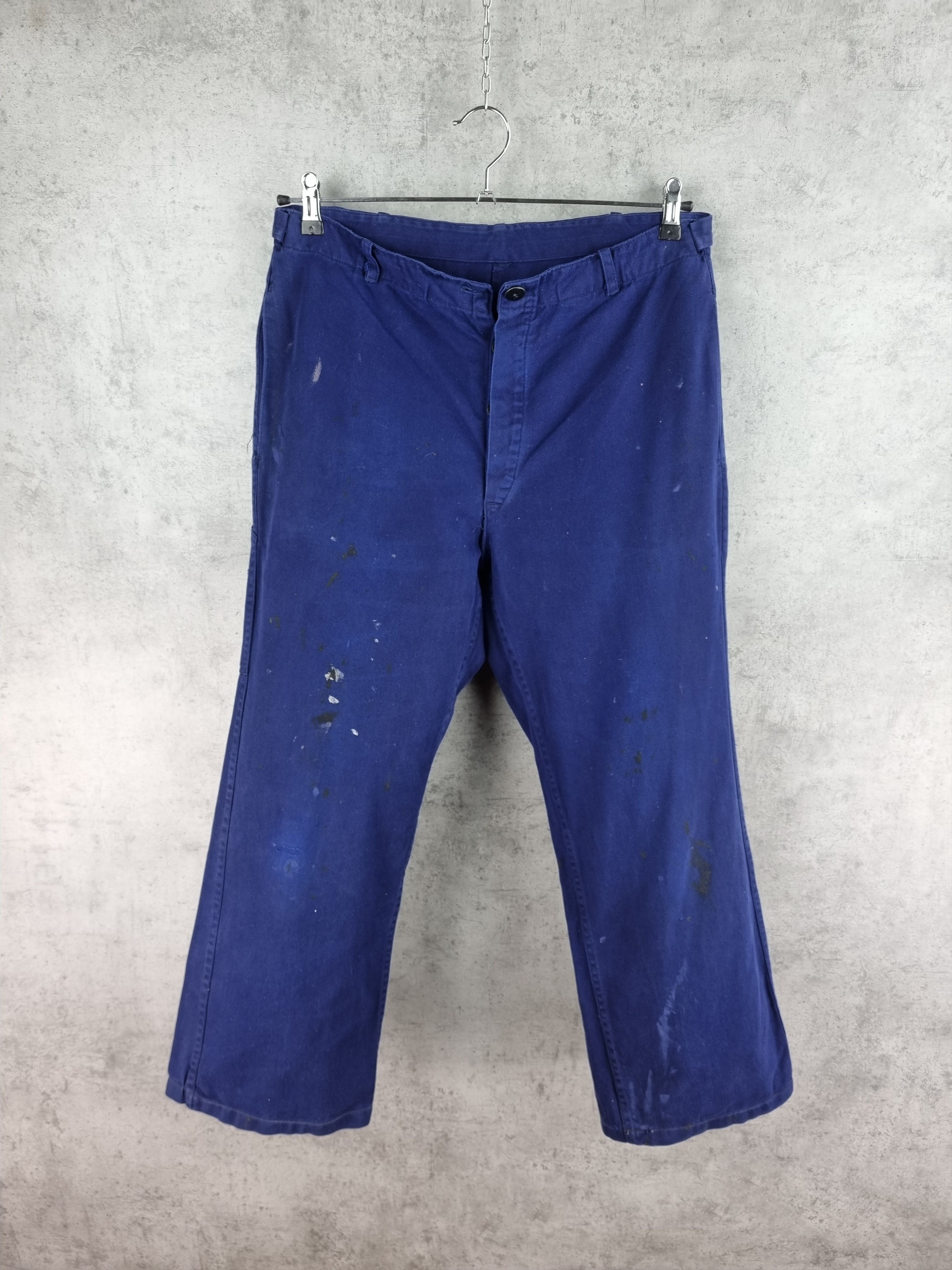 Vintage Sanfor Worker Distressed Painted Pants Size US 32 / EU 48 - 1 Thumbnail