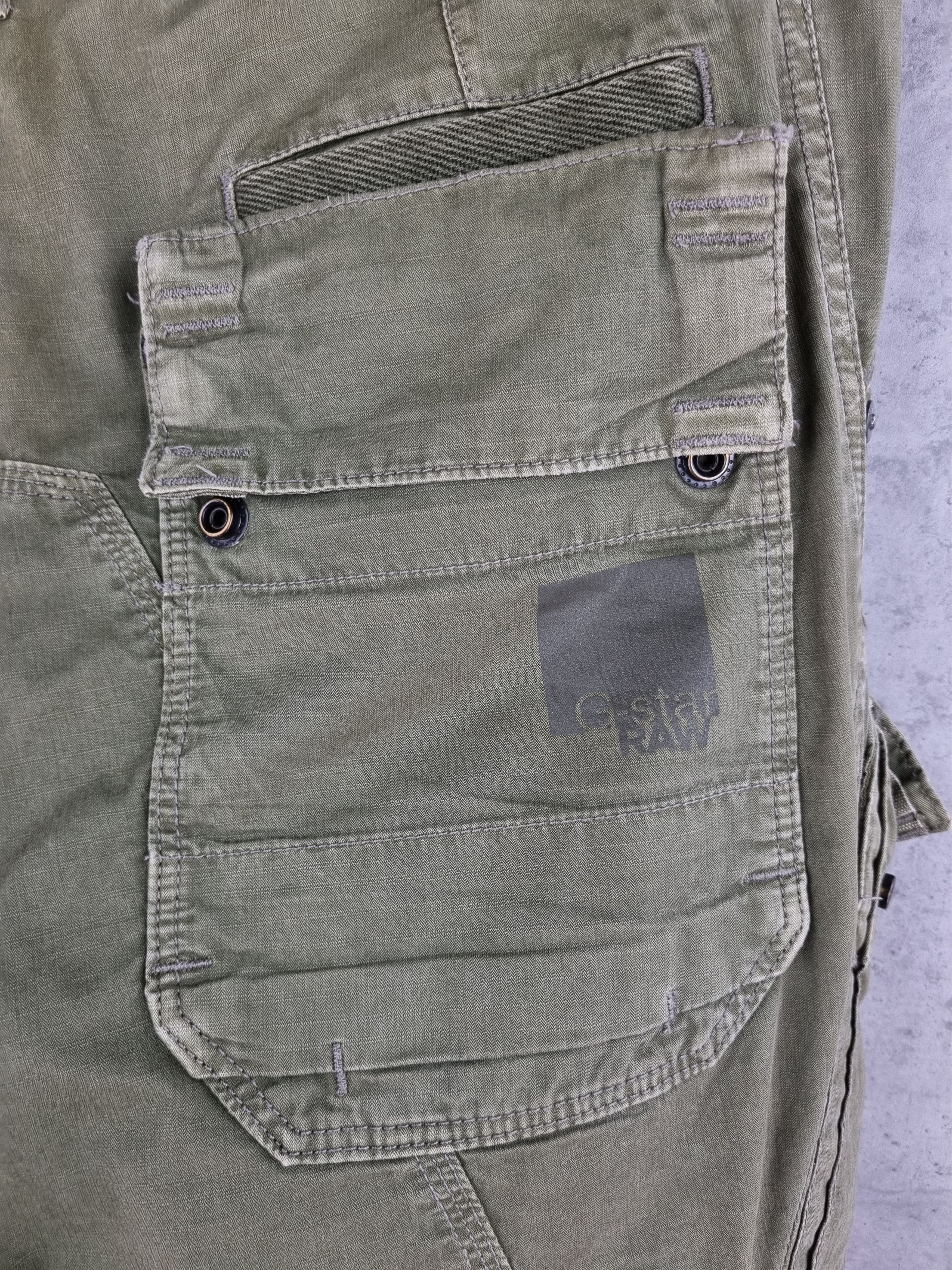 G-Star Rare Gstar Scorpion Belt Tapered Cargo Military Pants Size US 29 - 11 Thumbnail