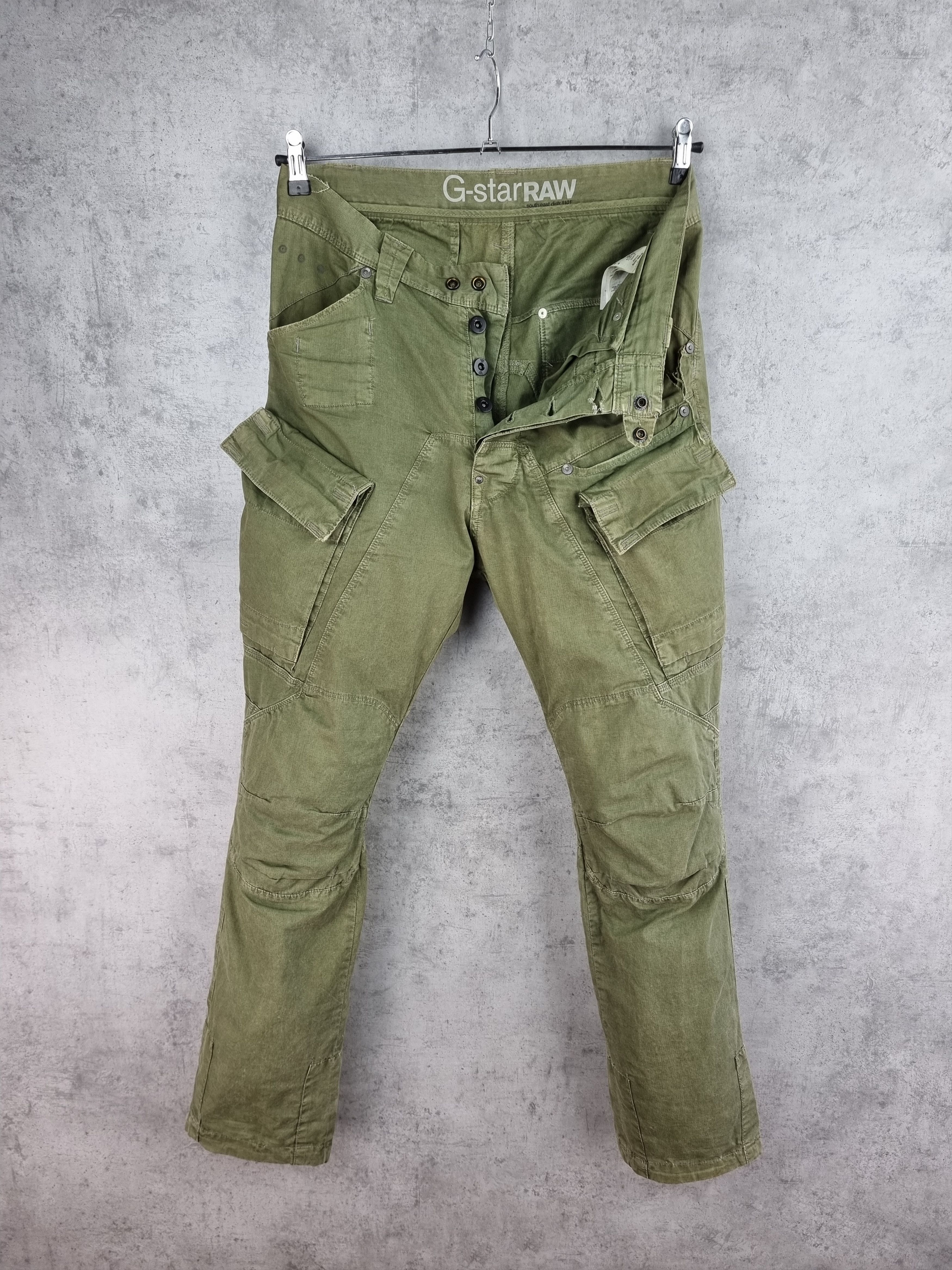 G-Star Rare Gstar Scorpion Belt Tapered Cargo Military Pants Size US 29 - 2 Thumbnail