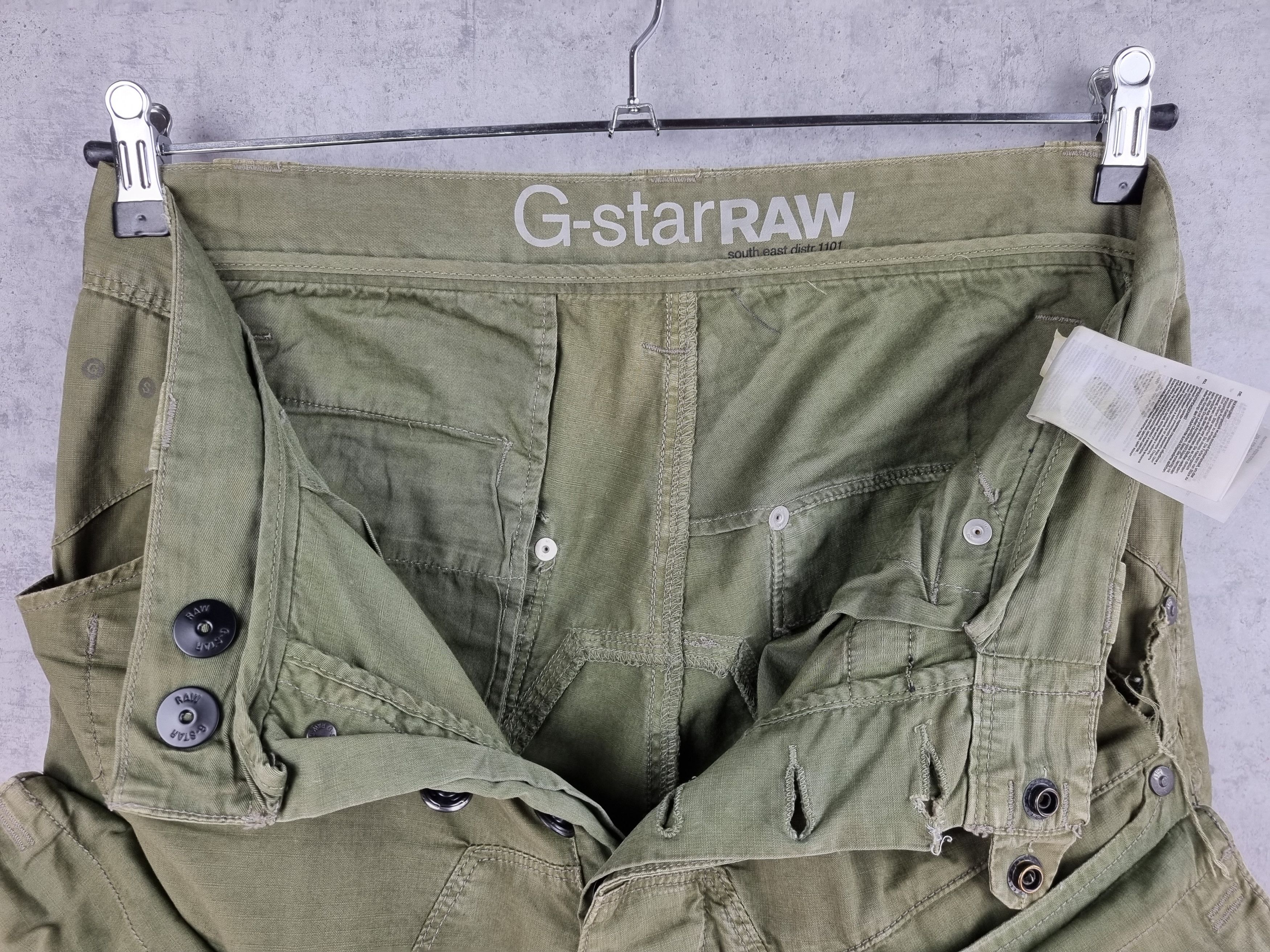 G-Star Rare Gstar Scorpion Belt Tapered Cargo Military Pants Size US 29 - 7 Thumbnail