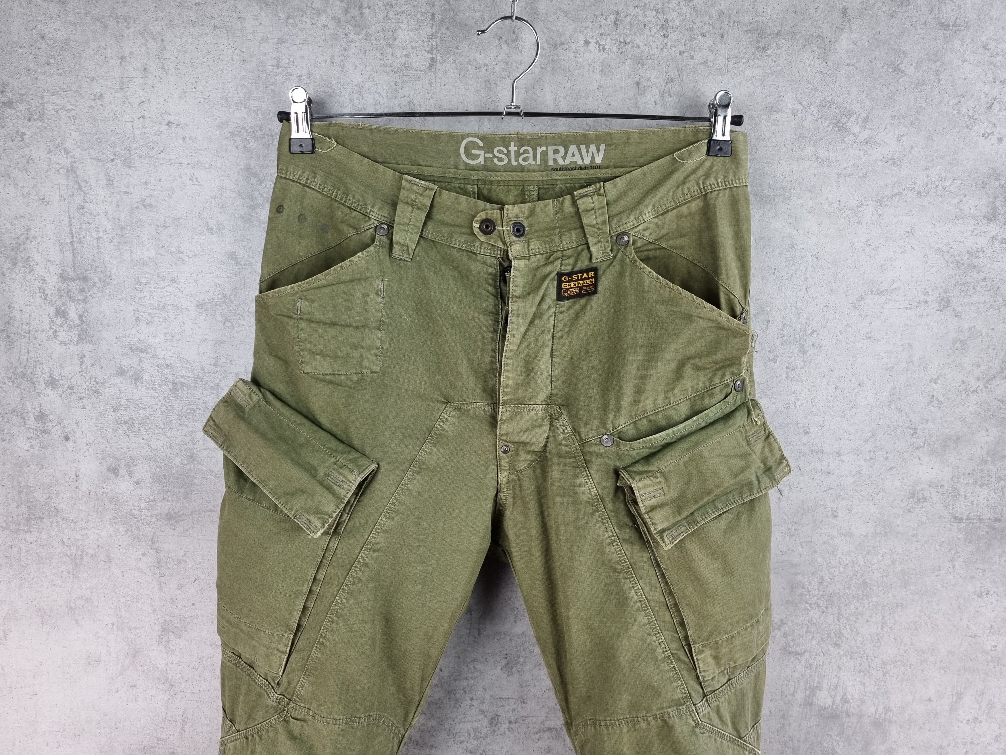 G-Star Rare Gstar Scorpion Belt Tapered Cargo Military Pants Size US 29 - 4 Thumbnail