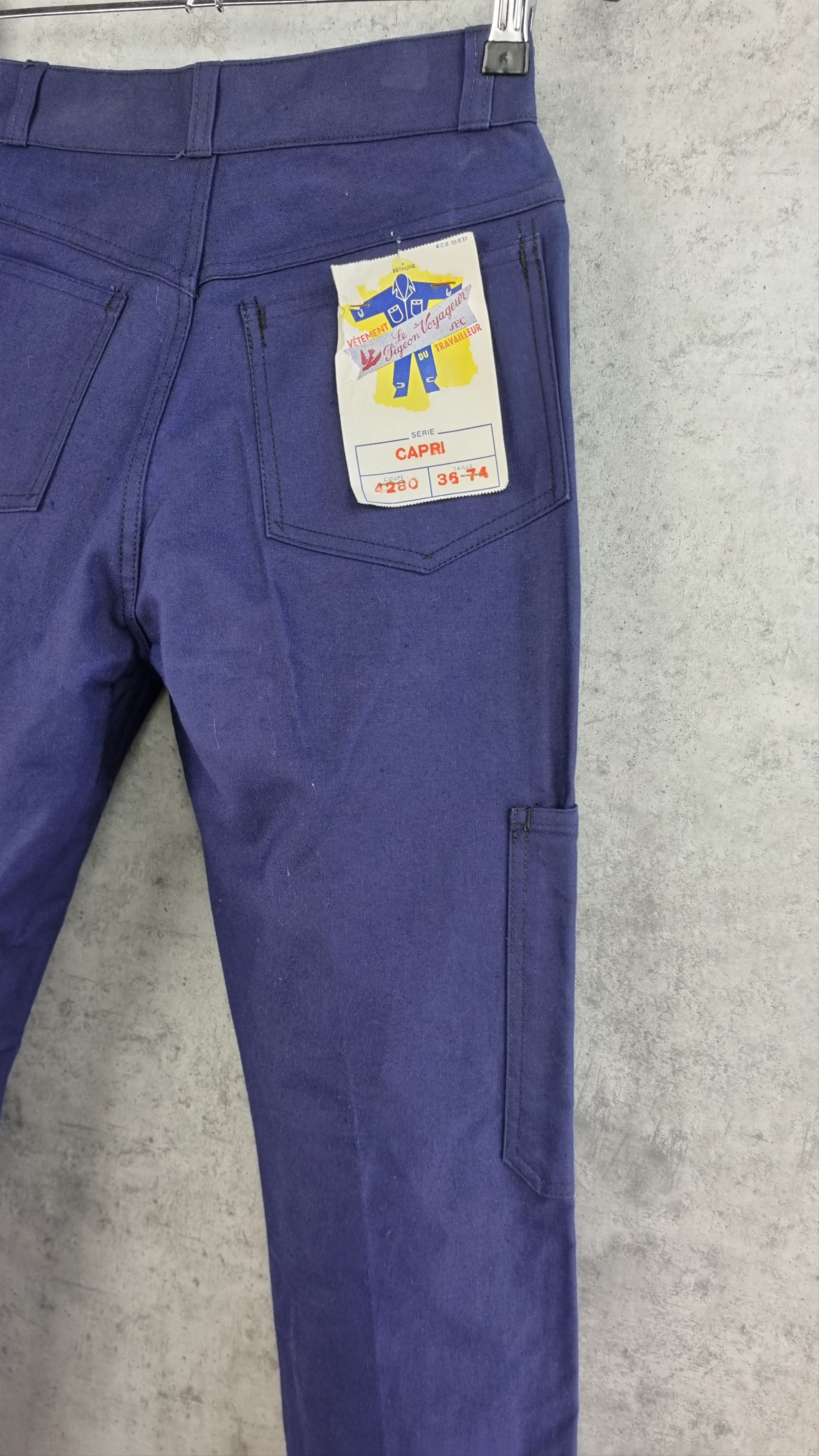 Le Laboureur × Seditionaries × Vetra 50s Dead Stock Vintage French Worker Pants Chore Size US 29 - 5 Thumbnail