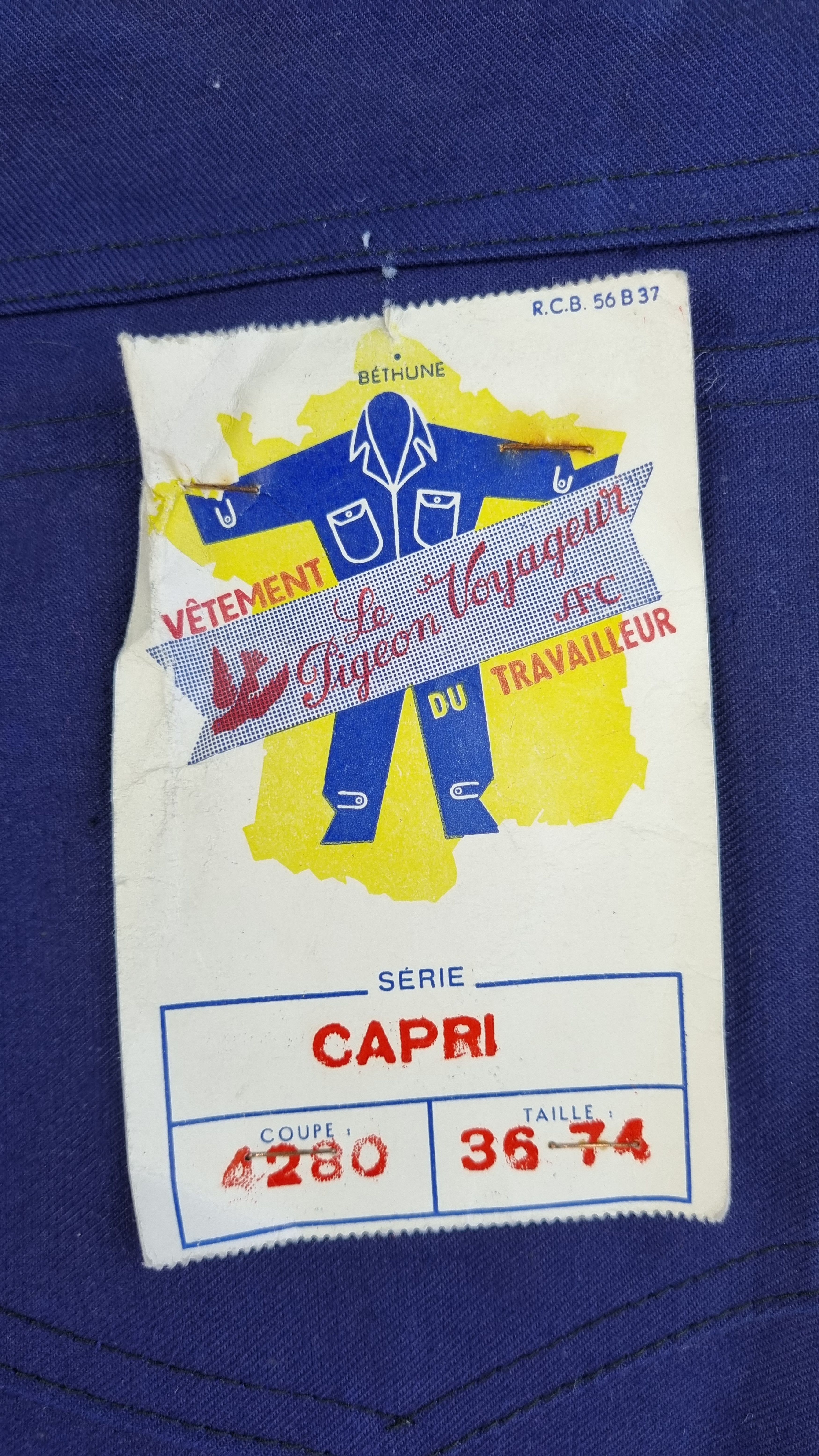 Le Laboureur × Seditionaries × Vetra 50s Dead Stock Vintage French Worker Pants Chore Size US 29 - 9 Thumbnail