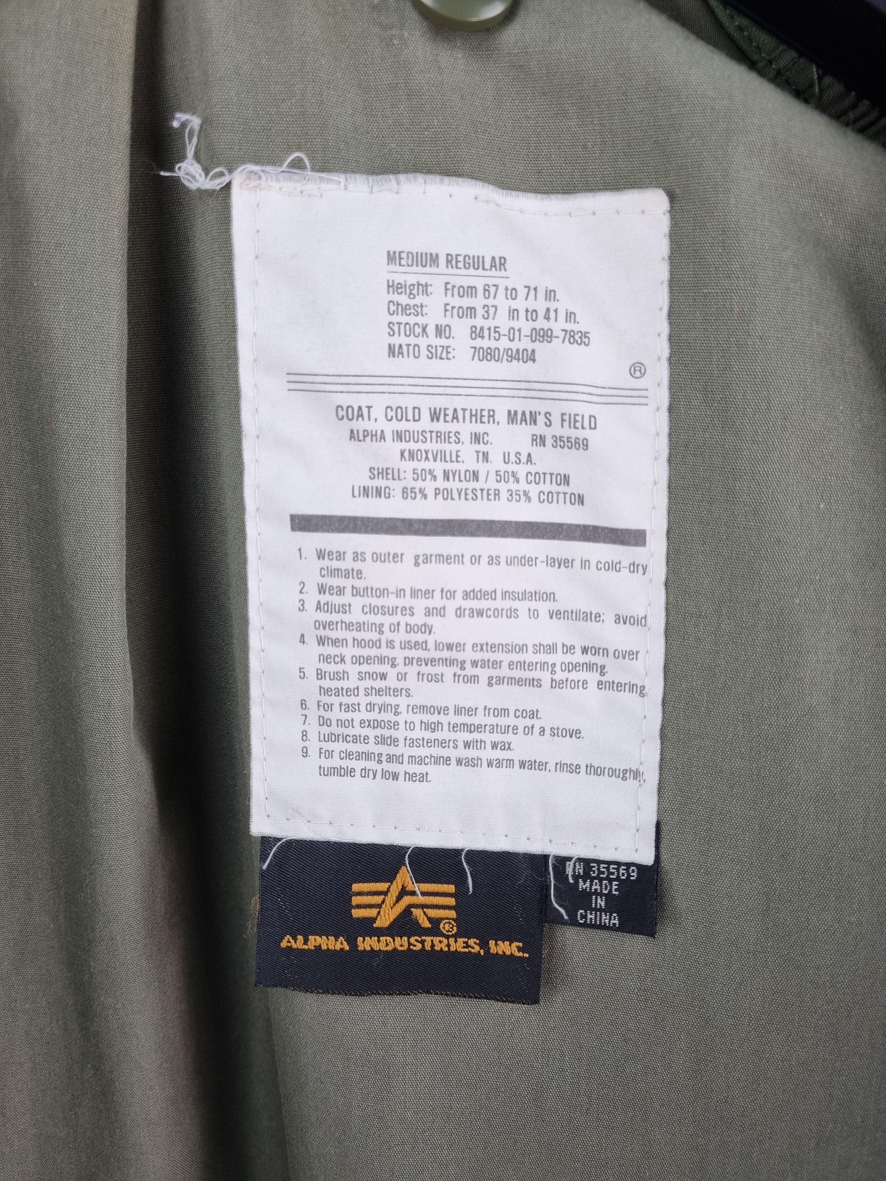 Vintage Iconic 90s M65 Field Military Jacket Parka Size US M / EU 48-50 / 2 - 10 Thumbnail