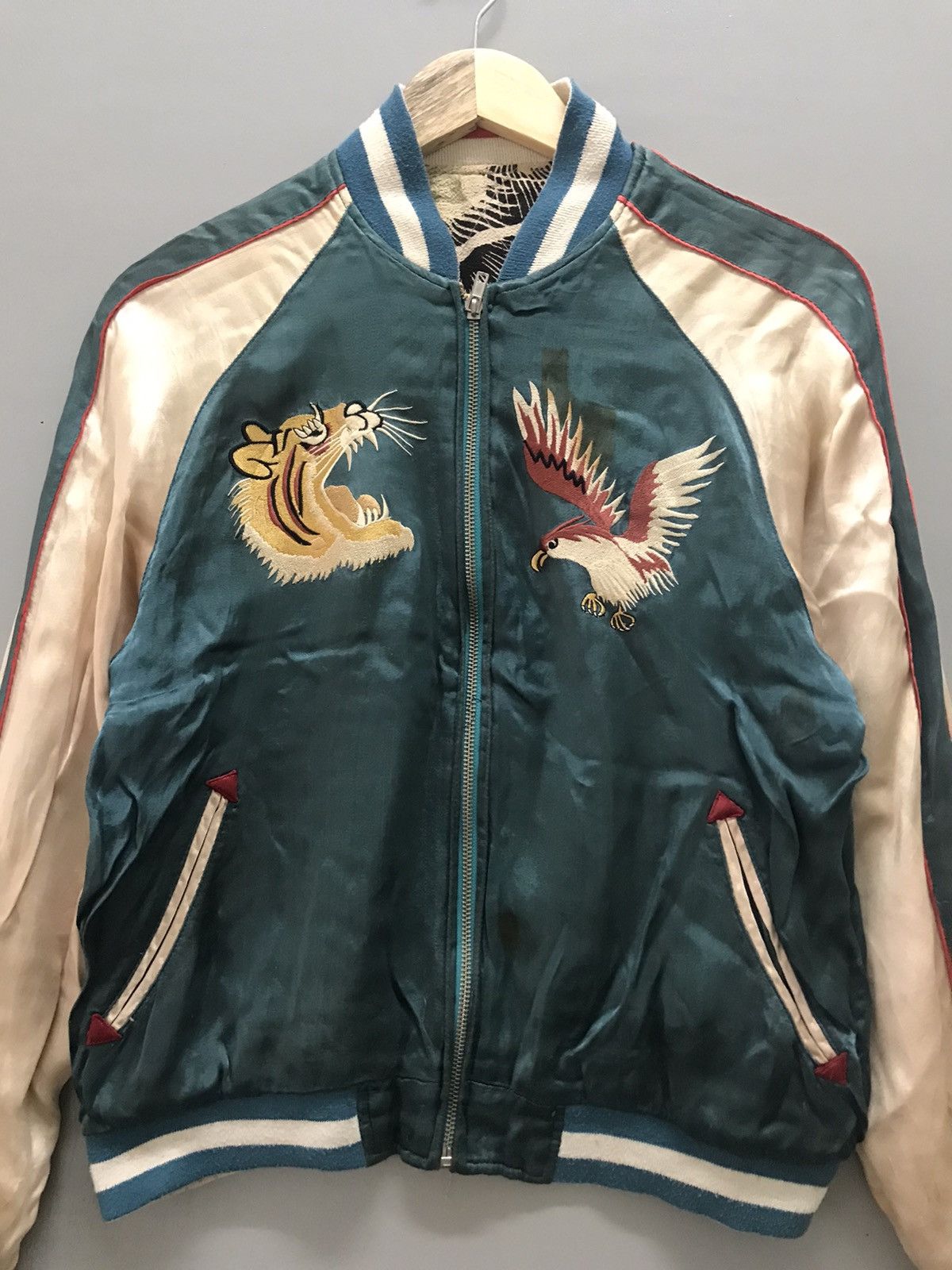 Vintage Vintage Sukajan Souvenir Rayon Crepe ReversibleJacket Size US S / EU 44-46 / 1 - 9 Thumbnail