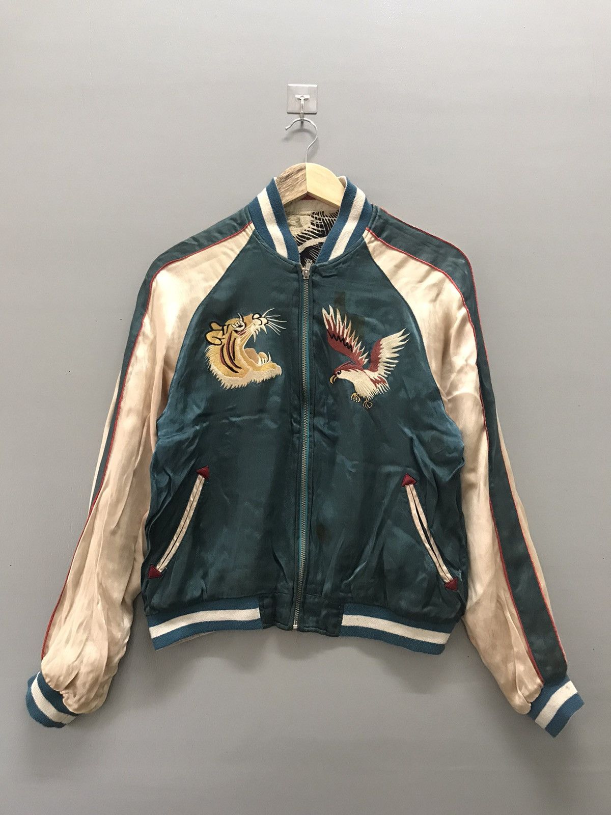 Vintage Vintage Sukajan Souvenir Rayon Crepe ReversibleJacket Size US S / EU 44-46 / 1 - 3 Thumbnail