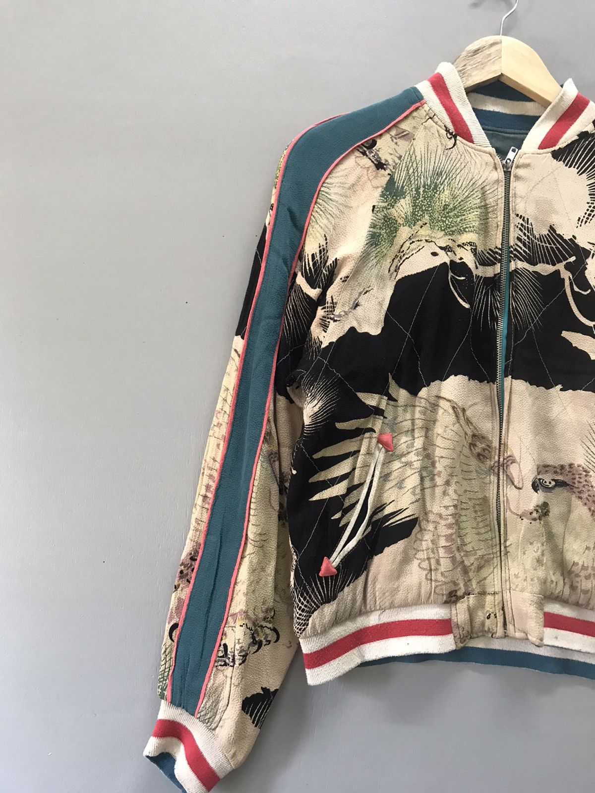 Vintage Vintage Sukajan Souvenir Rayon Crepe ReversibleJacket Size US S / EU 44-46 / 1 - 5 Thumbnail
